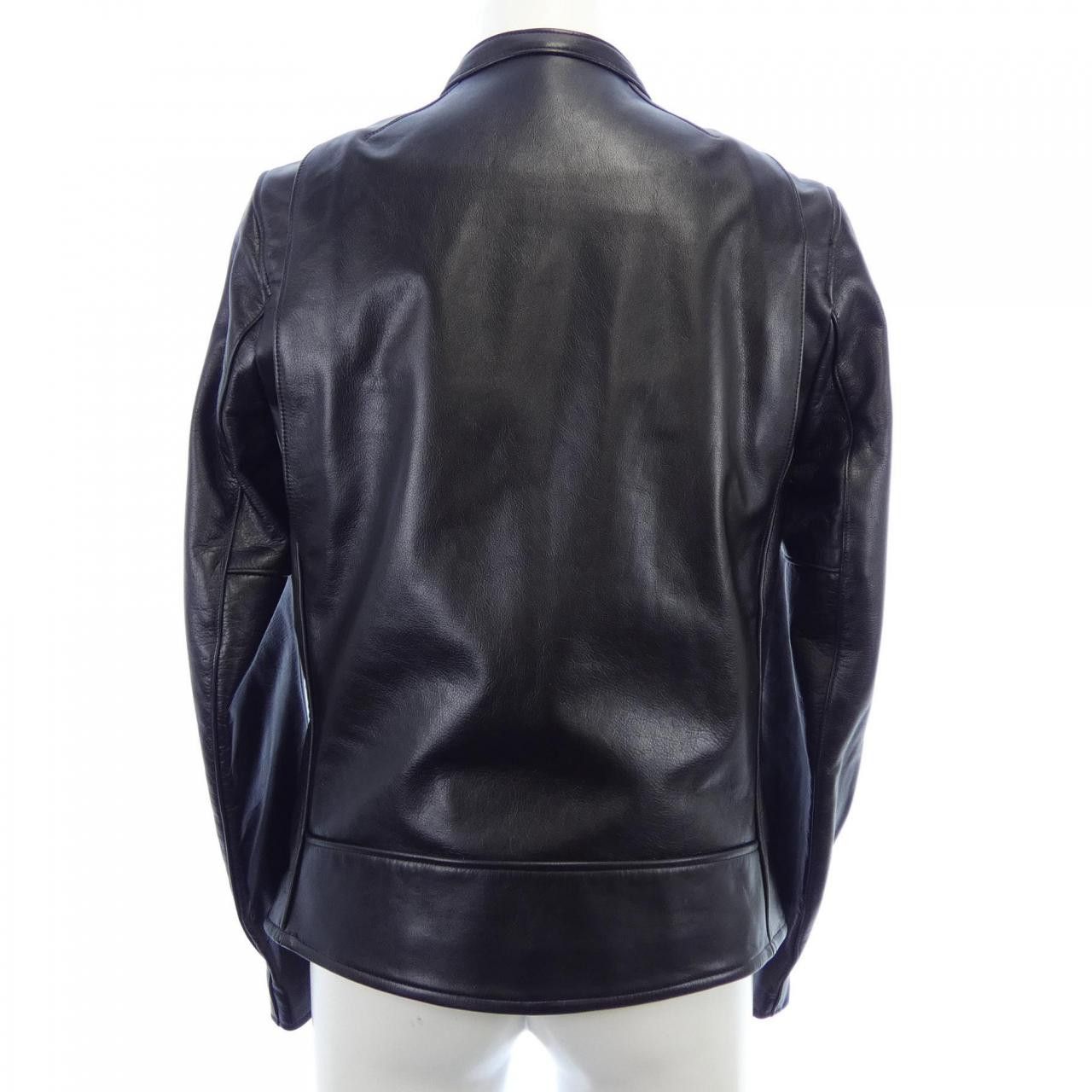 Other Other A LEATHER Cow Leather Jacket Leather Outerwear DUTY FREE for USA Size ONE SIZE - 2 Thumbnail