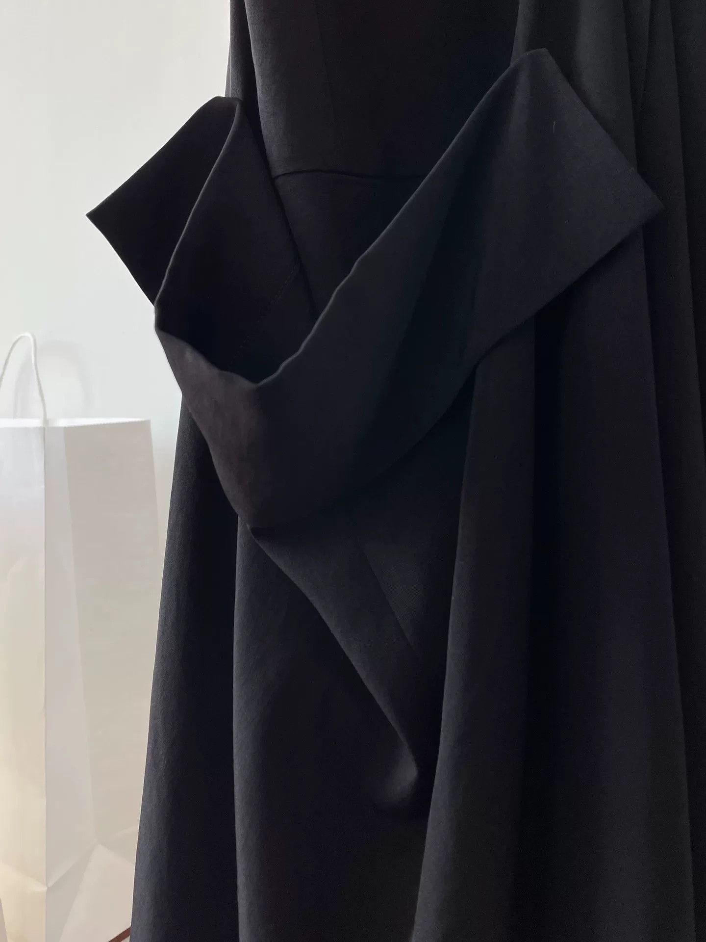 Y's Y's Yohji Yamamoto Black Camisole Dress Size M / US 6-8 / IT 42-44 - 4 Thumbnail