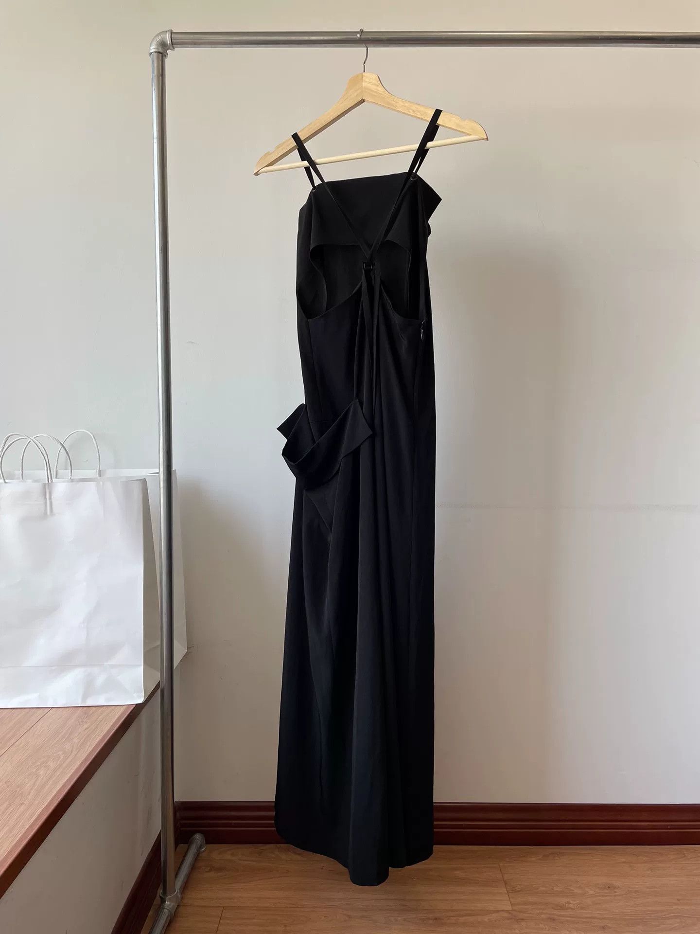Y's Y's Yohji Yamamoto Black Camisole Dress Size M / US 6-8 / IT 42-44 - 2 Thumbnail