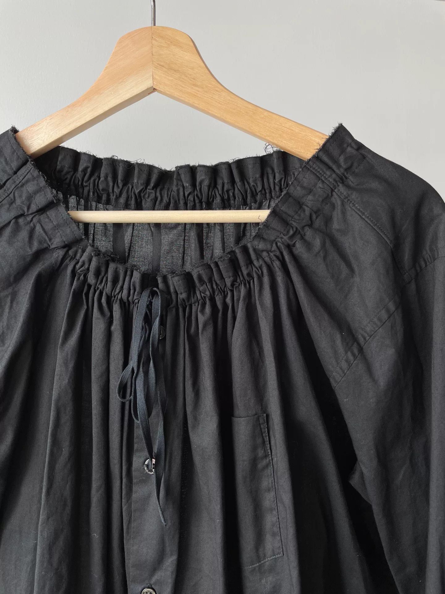 Rei Kawakubo Comme des Garcons Black Tie Shirt Size S / US 4 / IT 40 - 2 Thumbnail