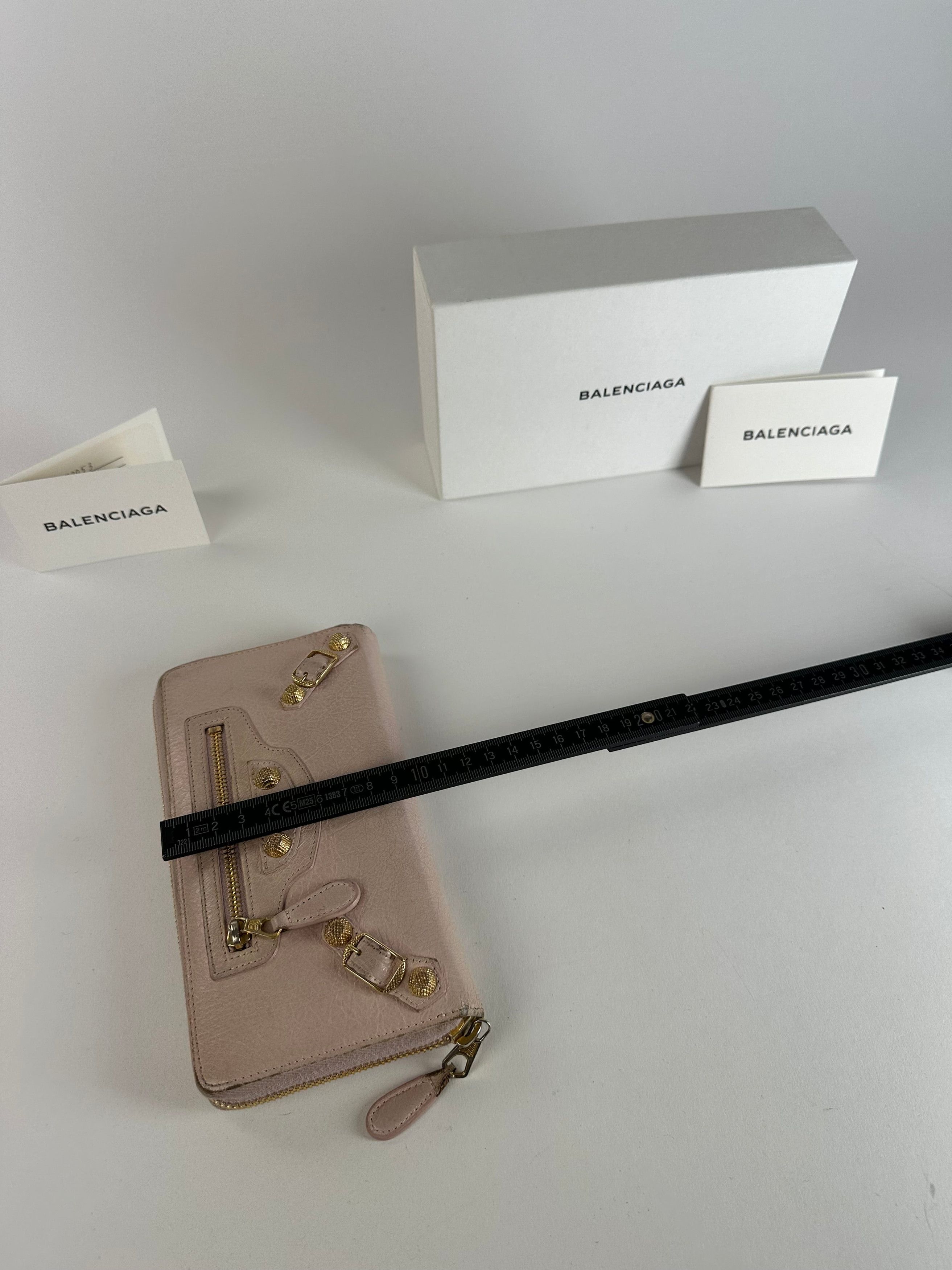 Balenciaga Vintage Leather City Wallet Pink Size ONE SIZE - 8 Thumbnail