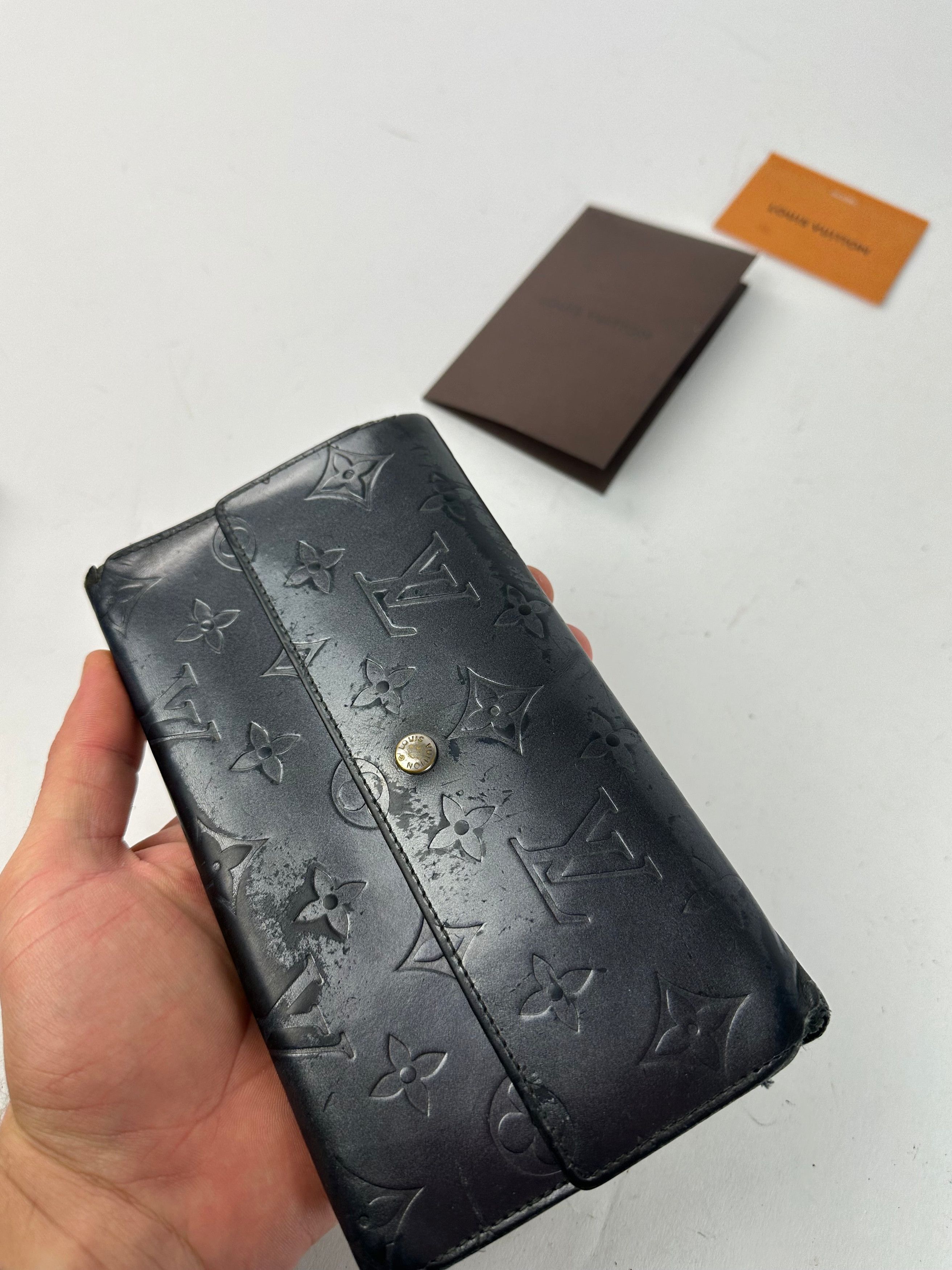Louis Vuitton Vintage Vernis Leather Long Wallet Black Size ONE SIZE - 3 Thumbnail
