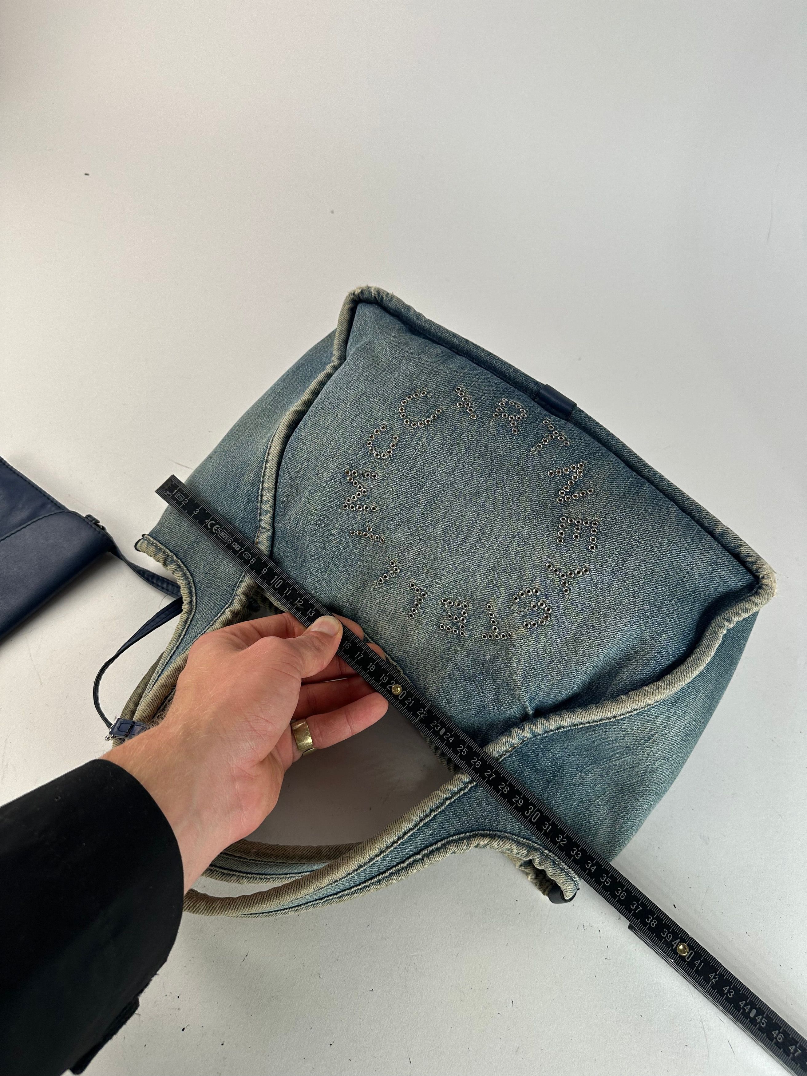 Stella McCartney Vintage Stella Mc Cartney Denim Vegan Leather Bag Blue Size ONE SIZE - 10 Thumbnail