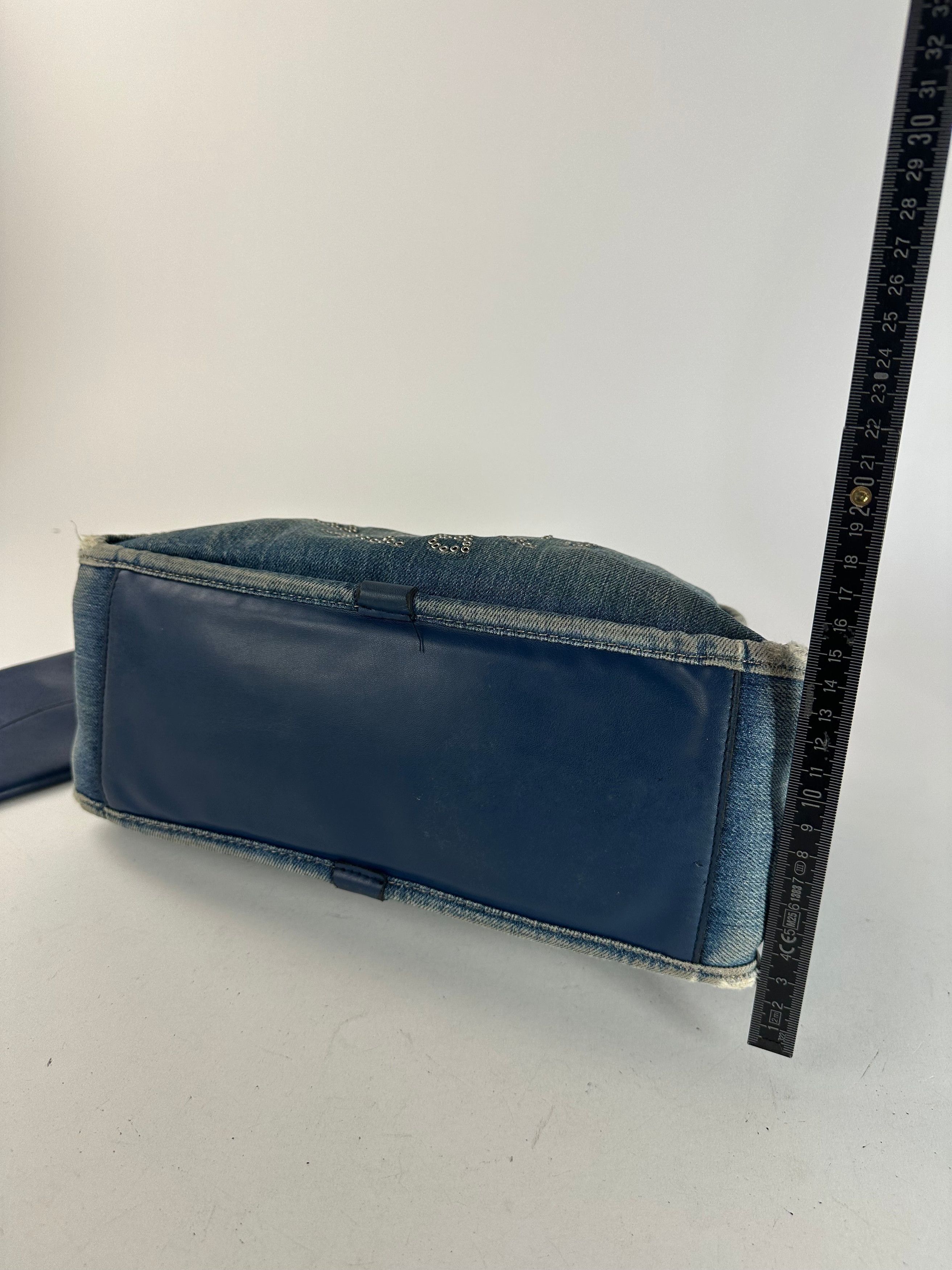 Stella McCartney Vintage Stella Mc Cartney Denim Vegan Leather Bag Blue Size ONE SIZE - 12 Thumbnail