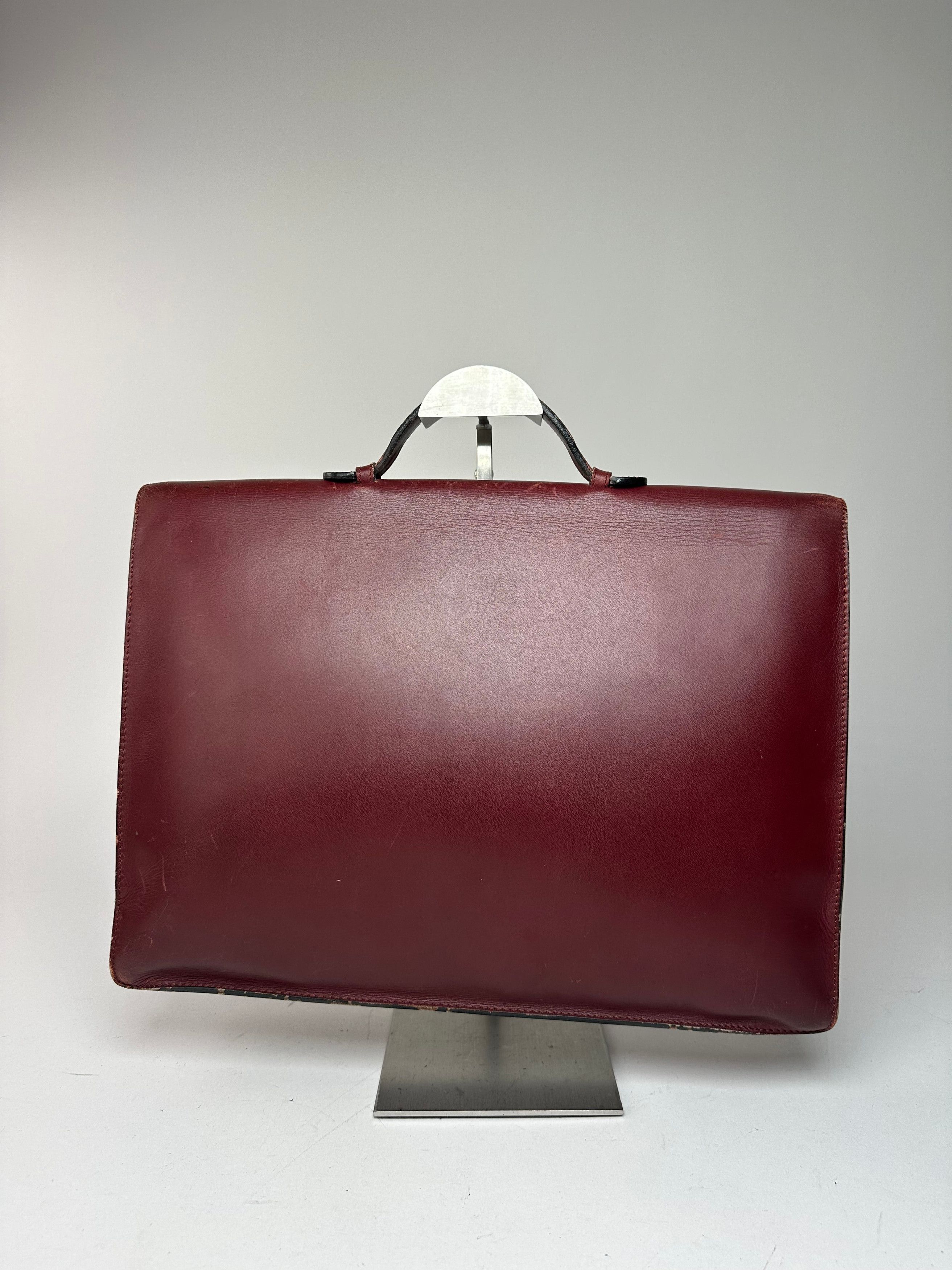 Cartier Vintage Burgundy Leather Satchel Size ONE SIZE - 14 Thumbnail