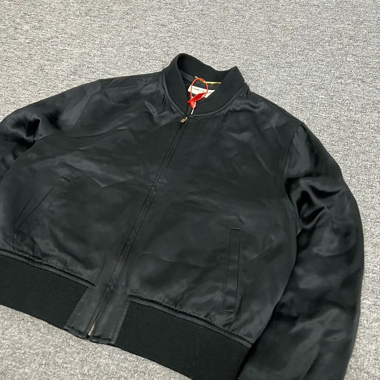 Saint Laurent Paris Saint Laurent SLP Silk Satin Baseball Jacket Size US XS / EU 42 / 0 - 4 Thumbnail