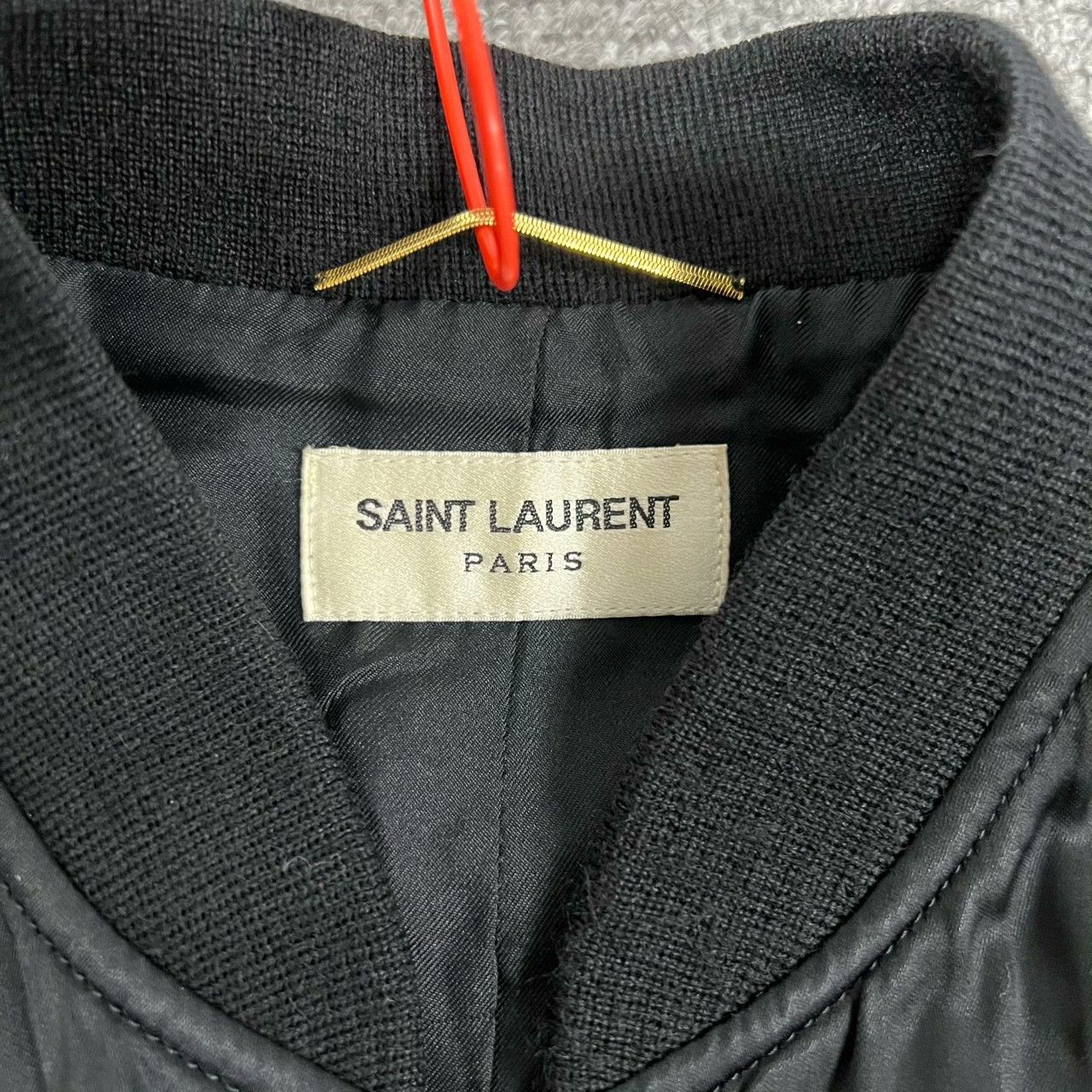 Saint Laurent Paris Saint Laurent SLP Silk Satin Baseball Jacket Size US XS / EU 42 / 0 - 5 Thumbnail