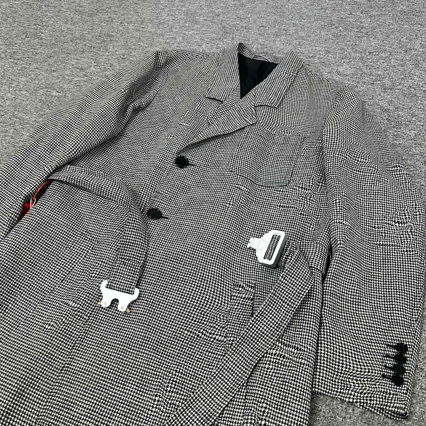 Dior Dior Houndstooth Metal Clasp Coat Size US M / EU 48-50 / 2 - 4 Thumbnail