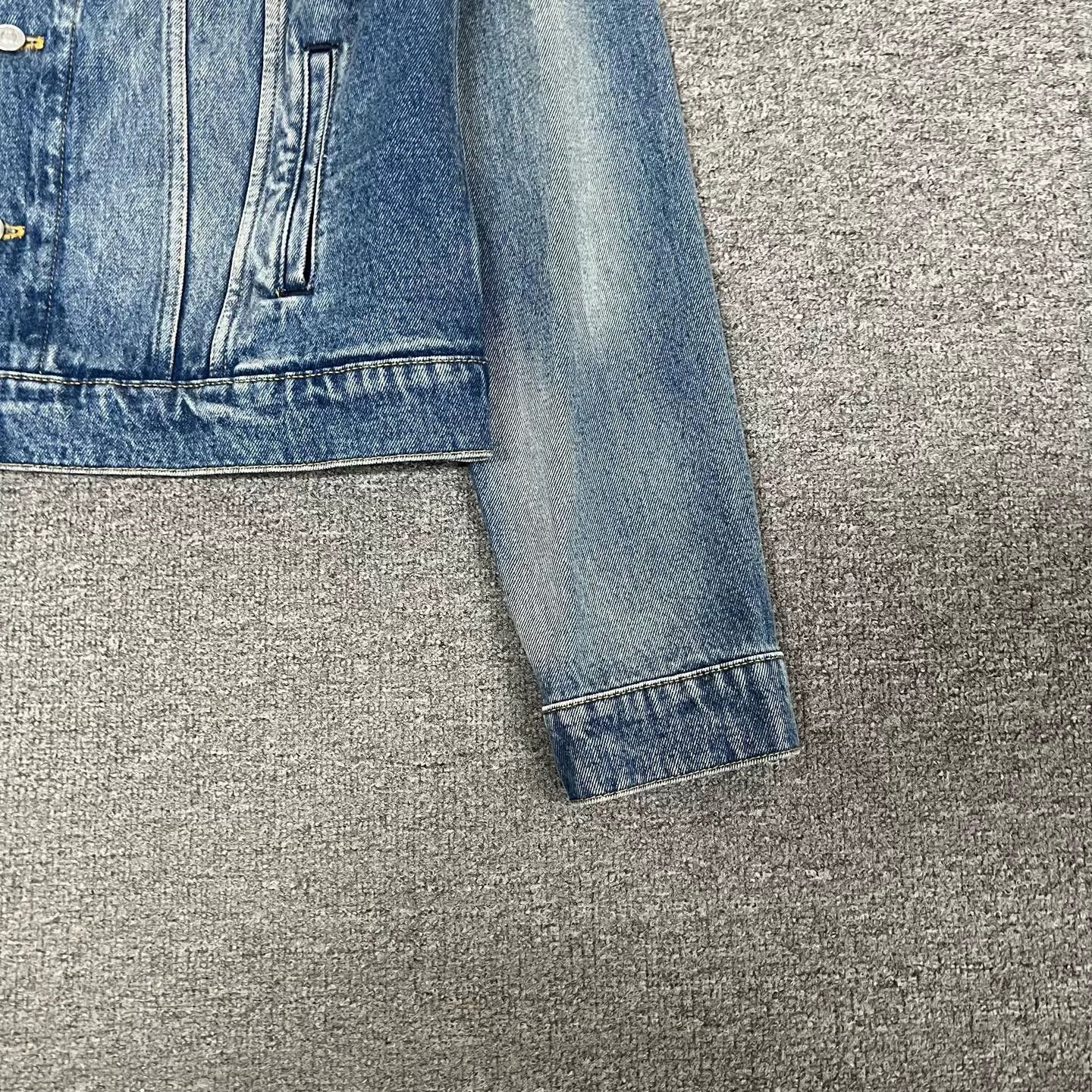 Balenciaga Balenciaga Embroidered Cola Denim Jacket Size US M / EU 48-50 / 2 - 3 Thumbnail