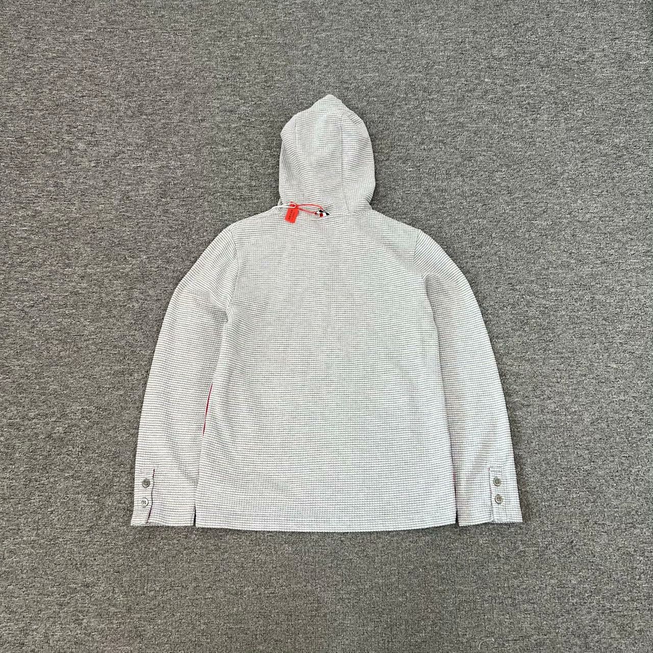 Thom Browne Thom Browne TB Waffle Knit Hoodie Size US XXS / EU 40 - 2 Thumbnail