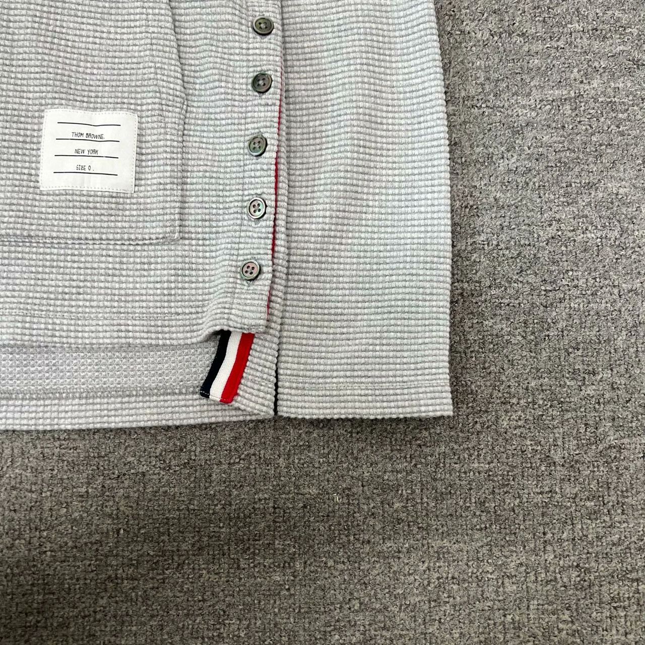 Thom Browne Thom Browne TB Waffle Knit Hoodie Size US XXS / EU 40 - 3 Thumbnail