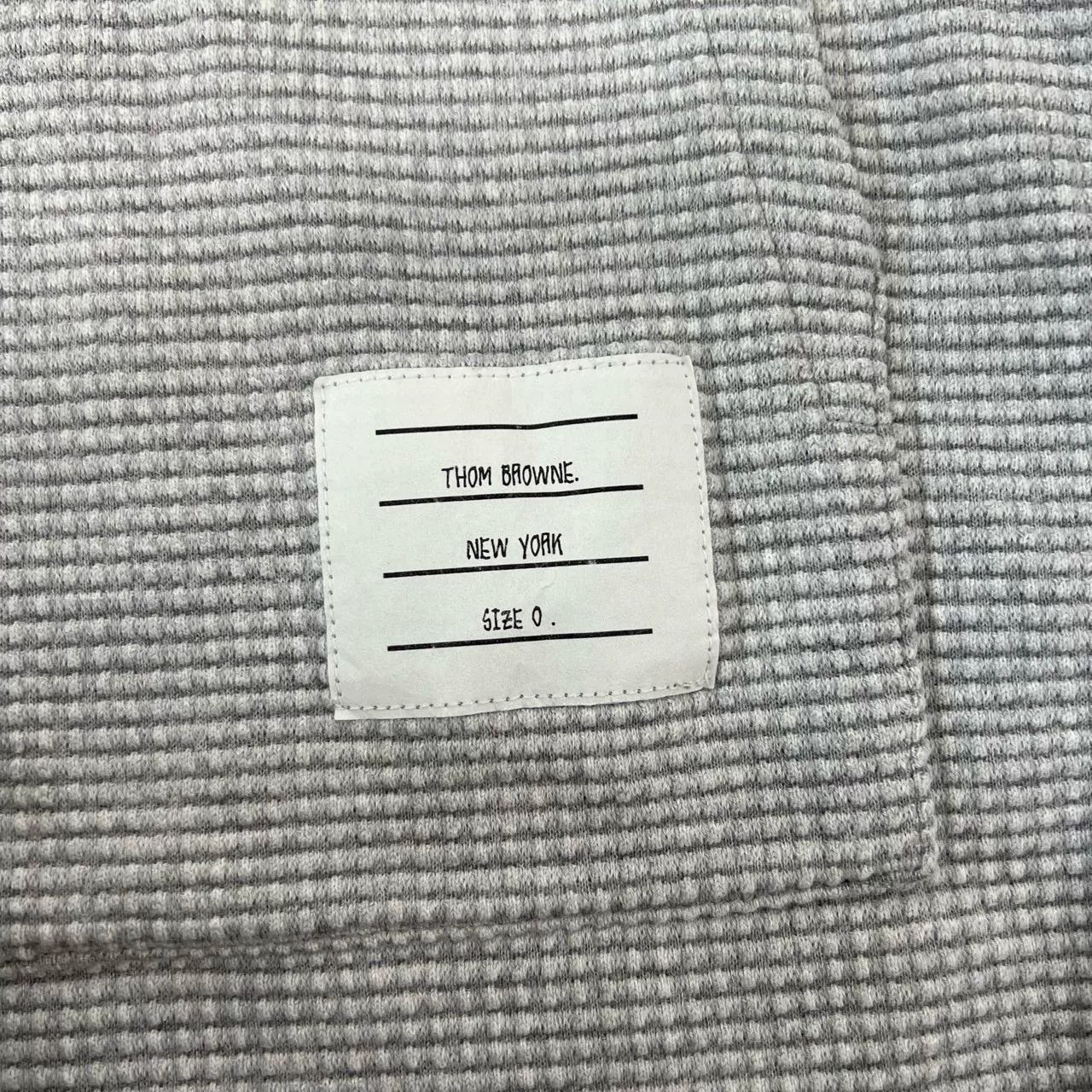 Thom Browne Thom Browne TB Waffle Knit Hoodie Size US XS / EU 42 / 0 - 5 Thumbnail