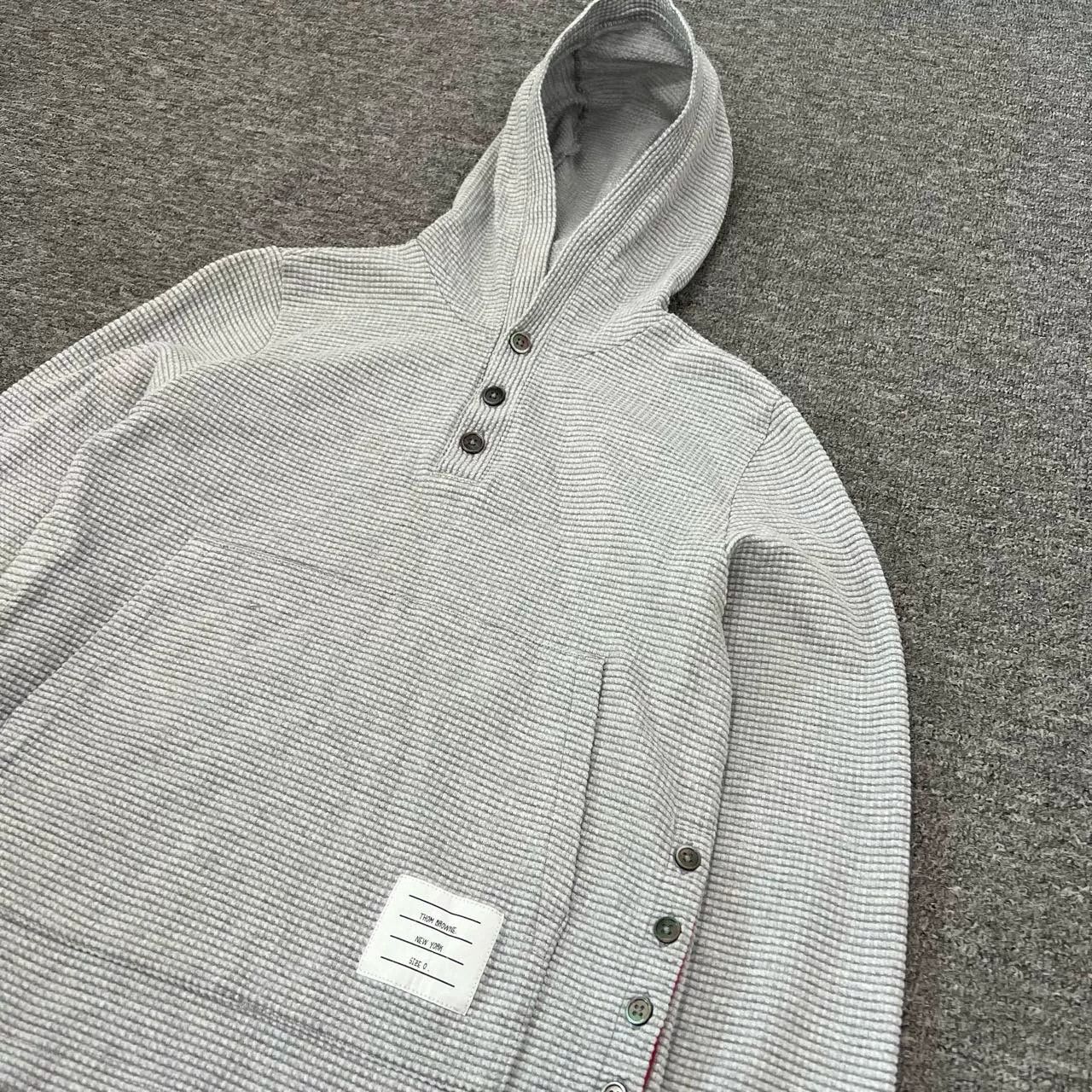 Thom Browne Thom Browne TB Waffle Knit Hoodie Size US XS / EU 42 / 0 - 4 Thumbnail