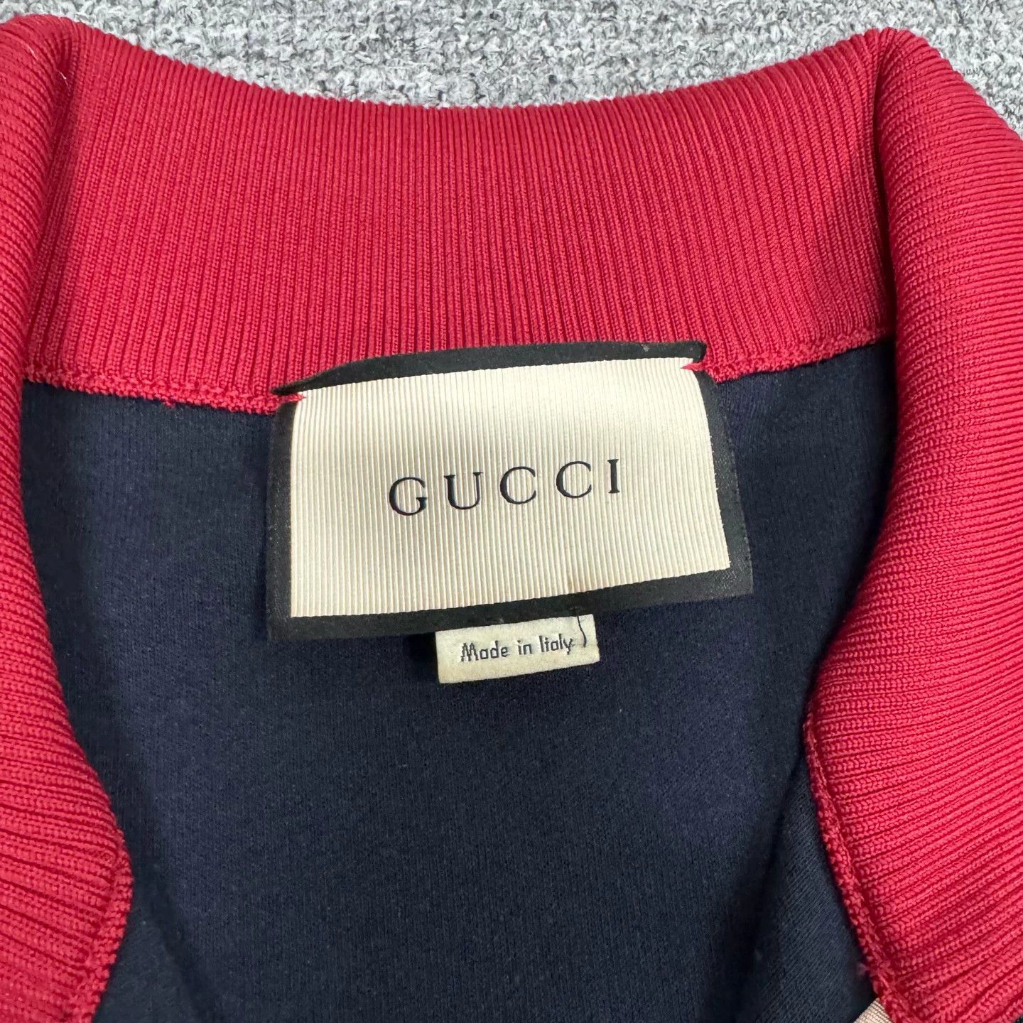 Gucci Gucci Red Green Bee Embroidery Zipper Jacket Size US XL / EU 56 / 4 - 6 Thumbnail