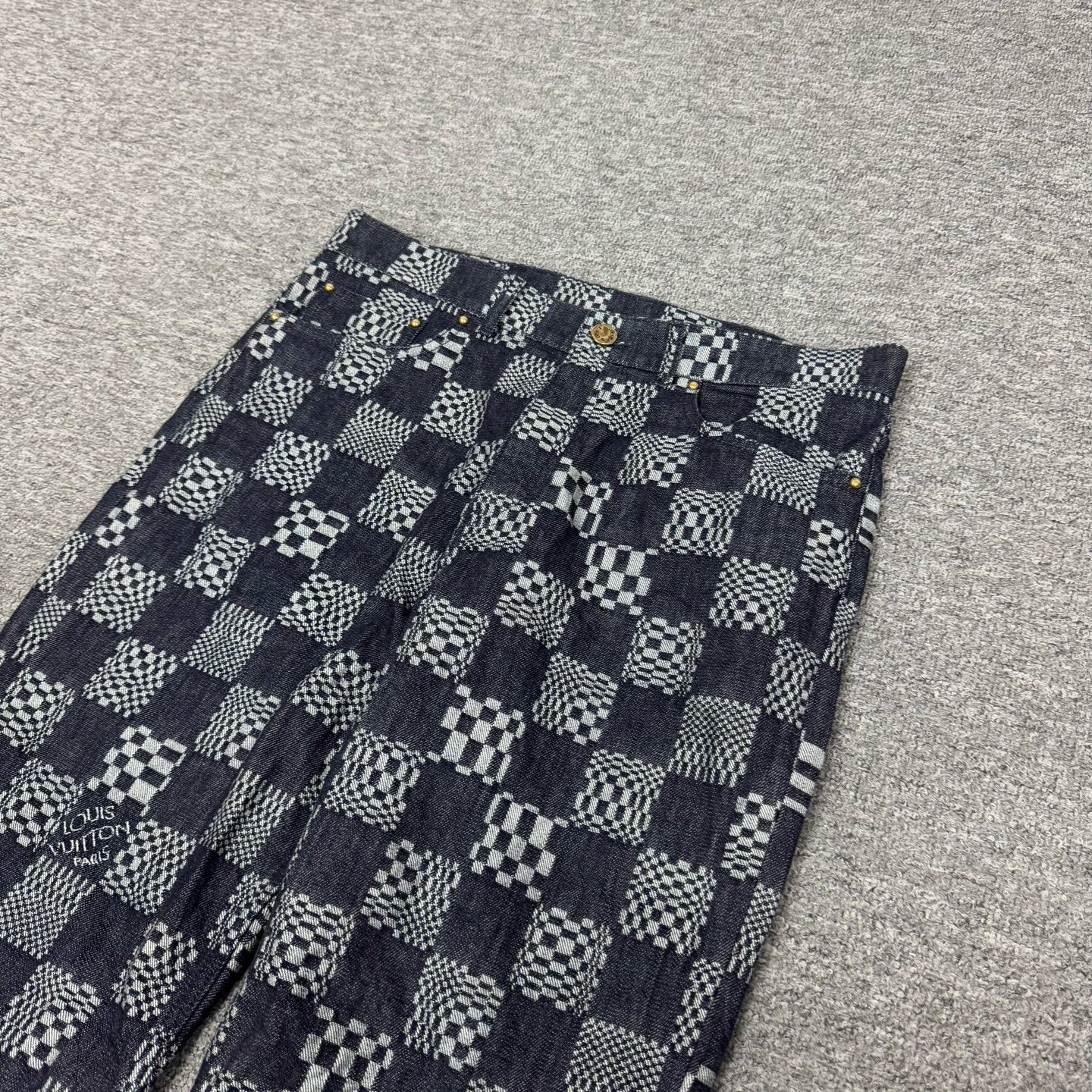 Louis Vuitton Louis Vuitton Checkered Jeans Size US 32 / EU 48 - 4 Thumbnail