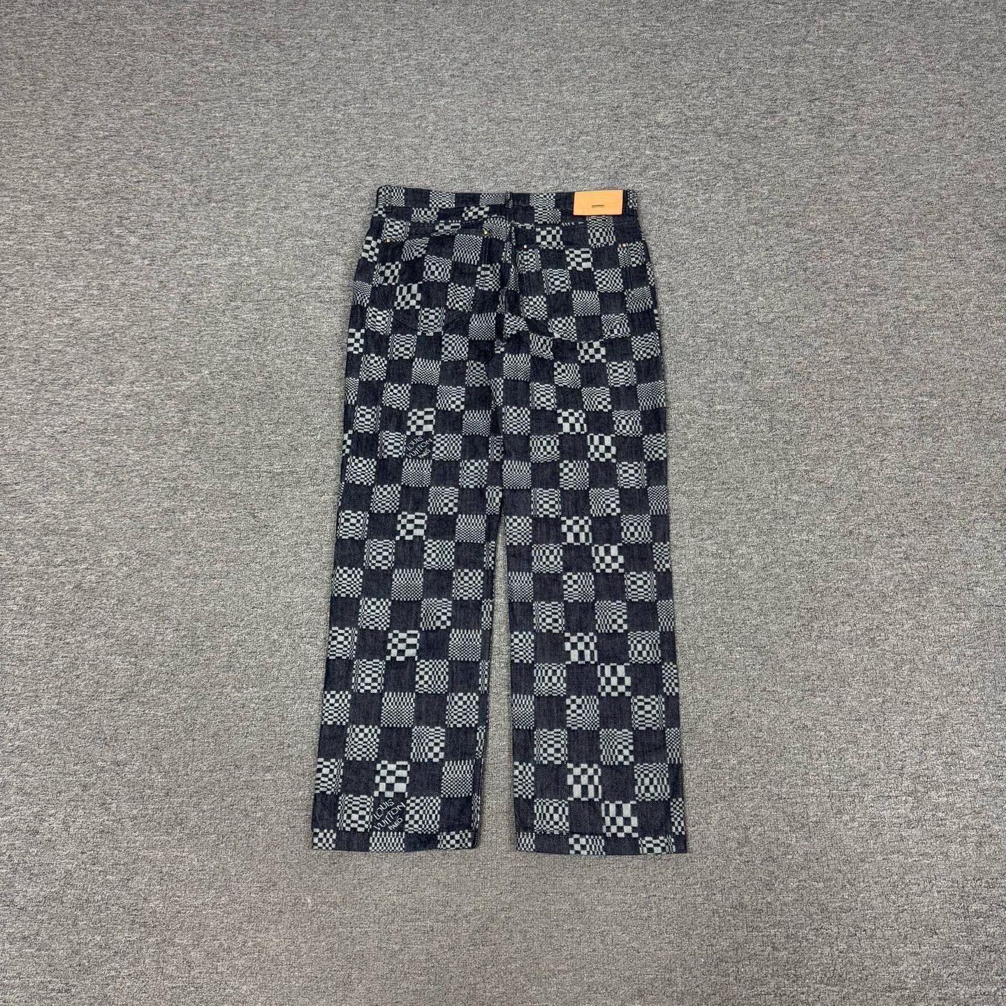 Louis Vuitton Louis Vuitton Checkered Jeans Size US 32 / EU 48 - 2 Thumbnail