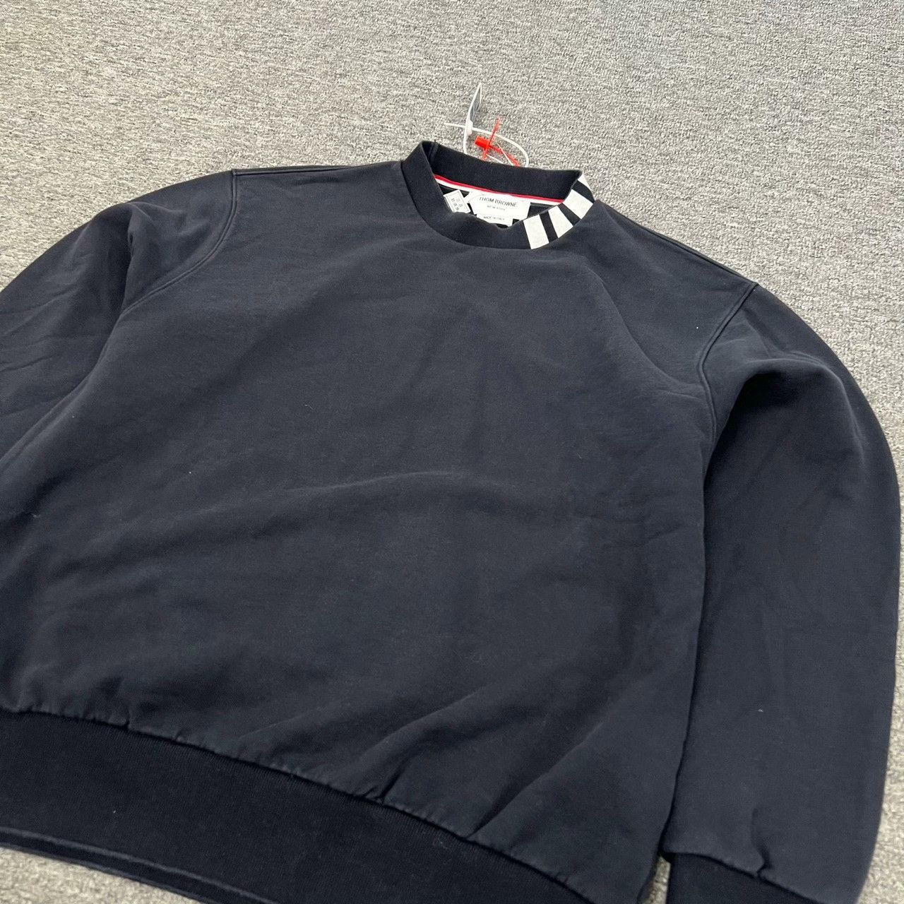 Thom Browne Thom Browne TB Collar Stripe Pullover Size US L / EU 52-54 / 3 - 4 Thumbnail
