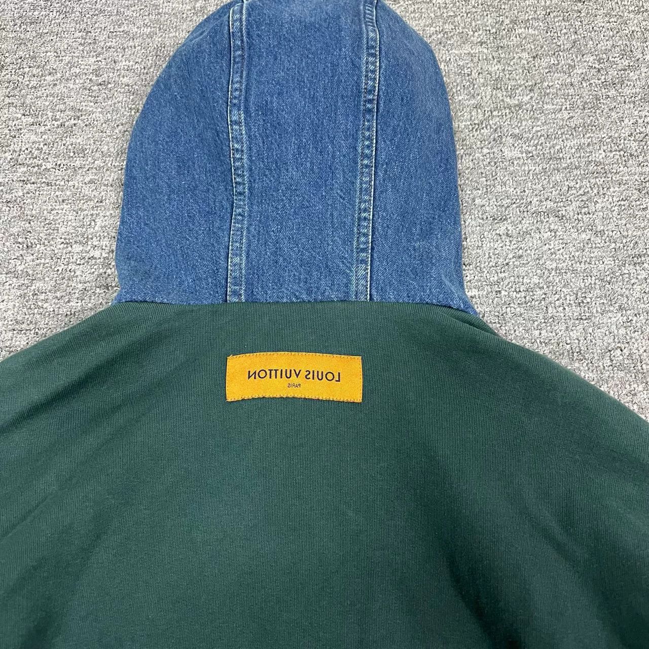 Louis Vuitton Louis Vuitton Denim Patchwork Hooded Jacket Size US XS / EU 42 / 0 - 7 Thumbnail
