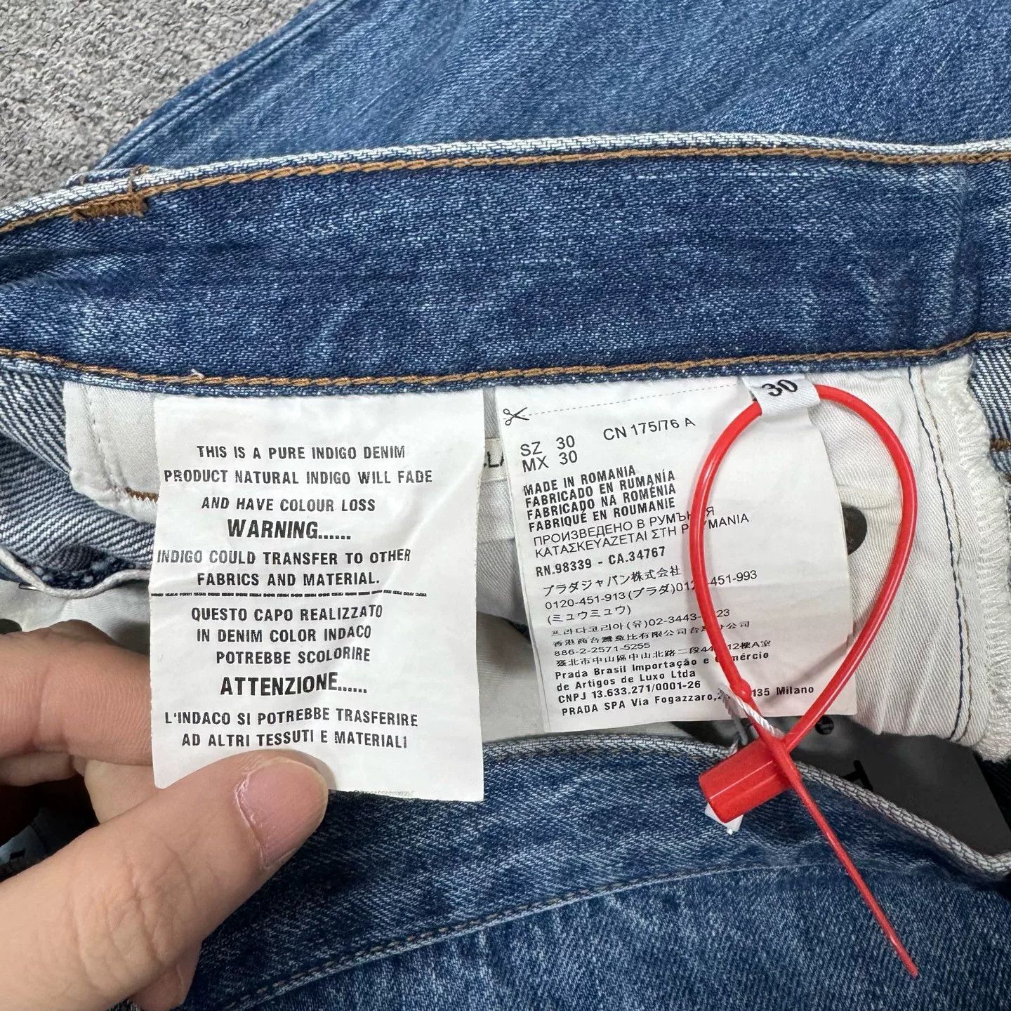 Prada Prada Triangle Logo Jeans Size US 30 / EU 46 - 8 Thumbnail