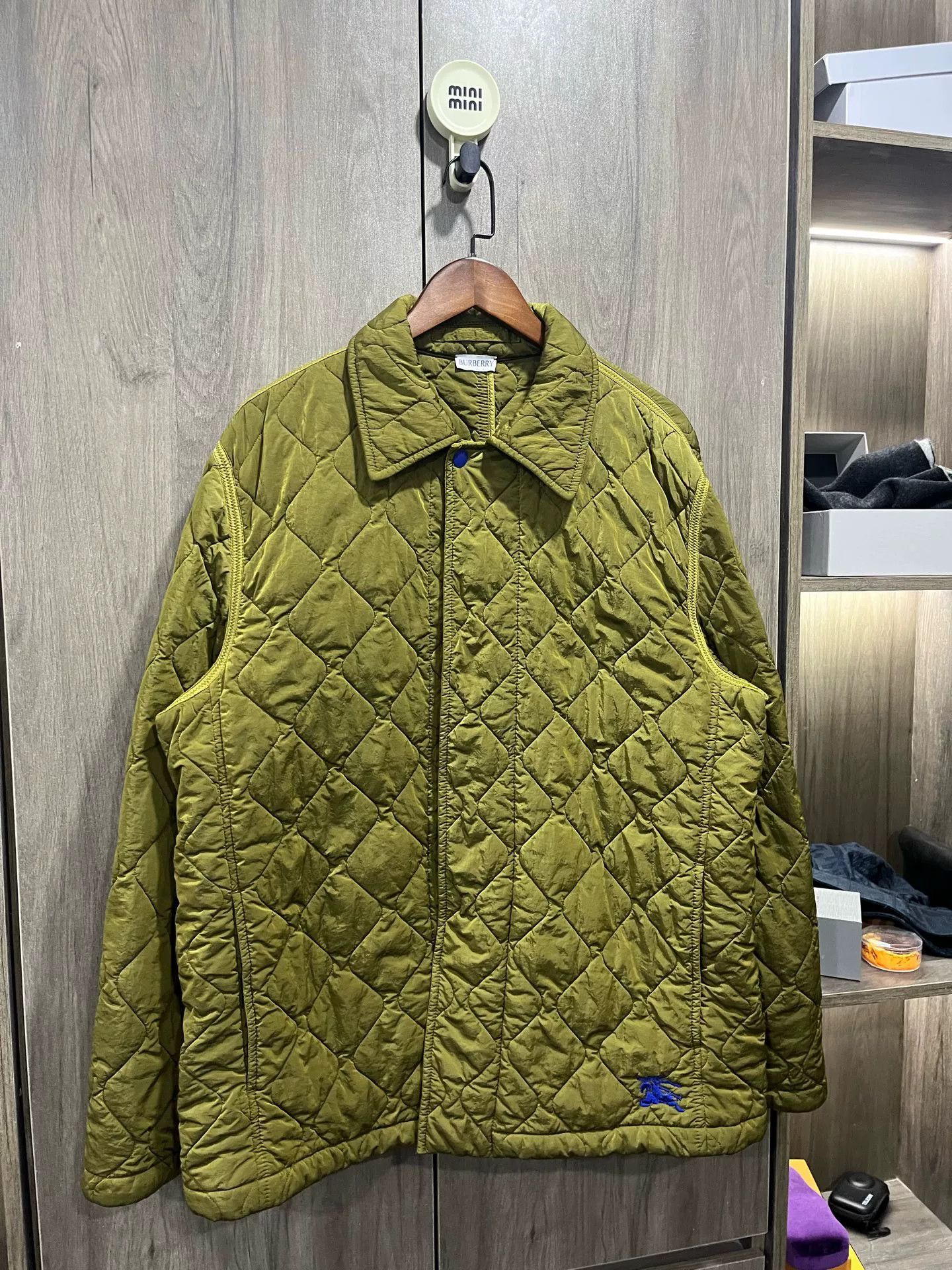 Burberry Burberry SS24 Quilted Green Men's Jacket Size US L / EU 52-54 / 3 - 2 Thumbnail