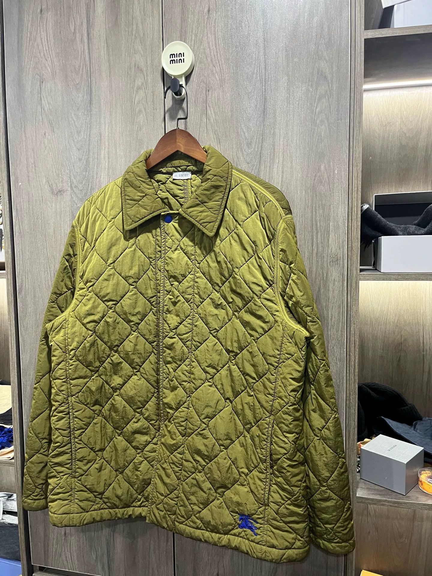 Burberry Burberry SS24 Quilted Green Men's Jacket Size US L / EU 52-54 / 3 - 3 Thumbnail