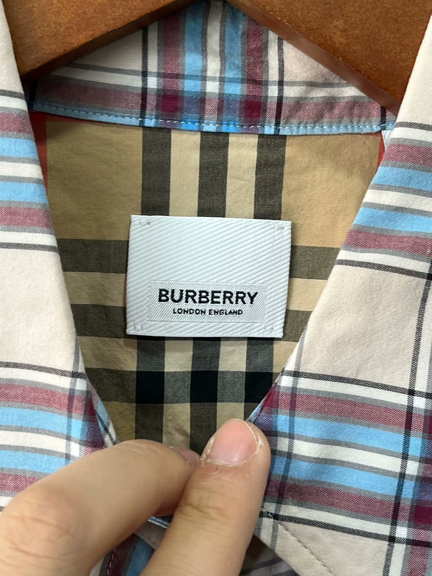 Burberry Burberry Check Panel Long-Sleeve Shirt Size XS / US 0-2 / IT 36-38 - 6 Thumbnail