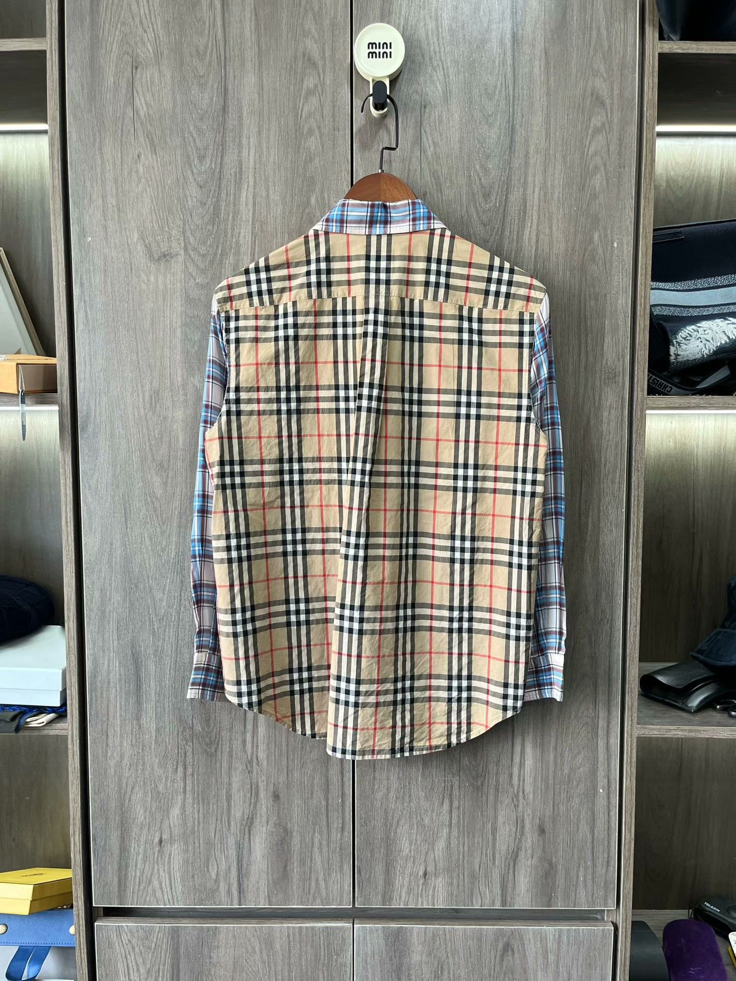 Burberry Burberry Check Panel Long-Sleeve Shirt Size XS / US 0-2 / IT 36-38 - 2 Thumbnail
