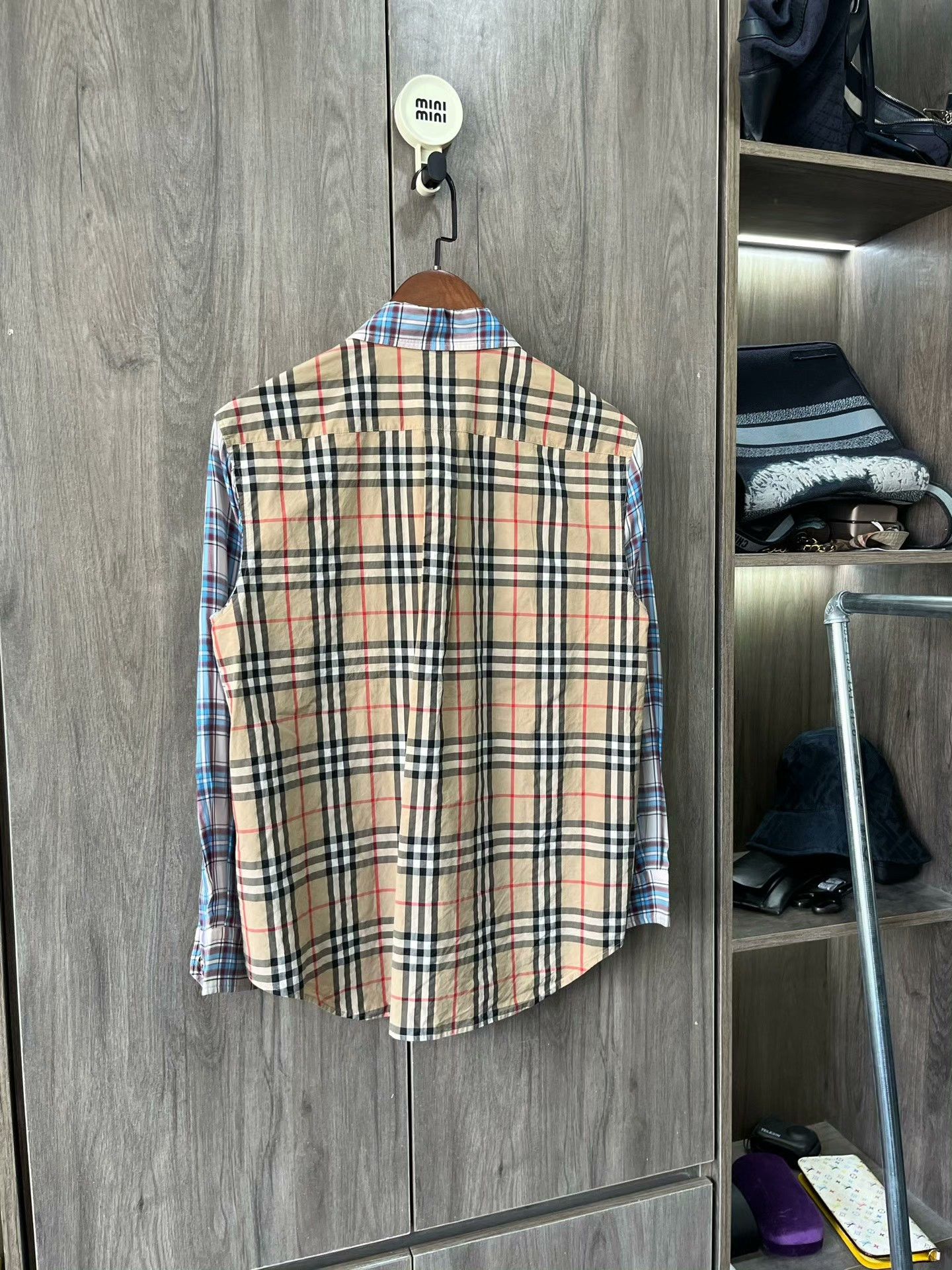 Burberry Burberry Check Panel Long-Sleeve Shirt Size XS / US 0-2 / IT 36-38 - 3 Thumbnail