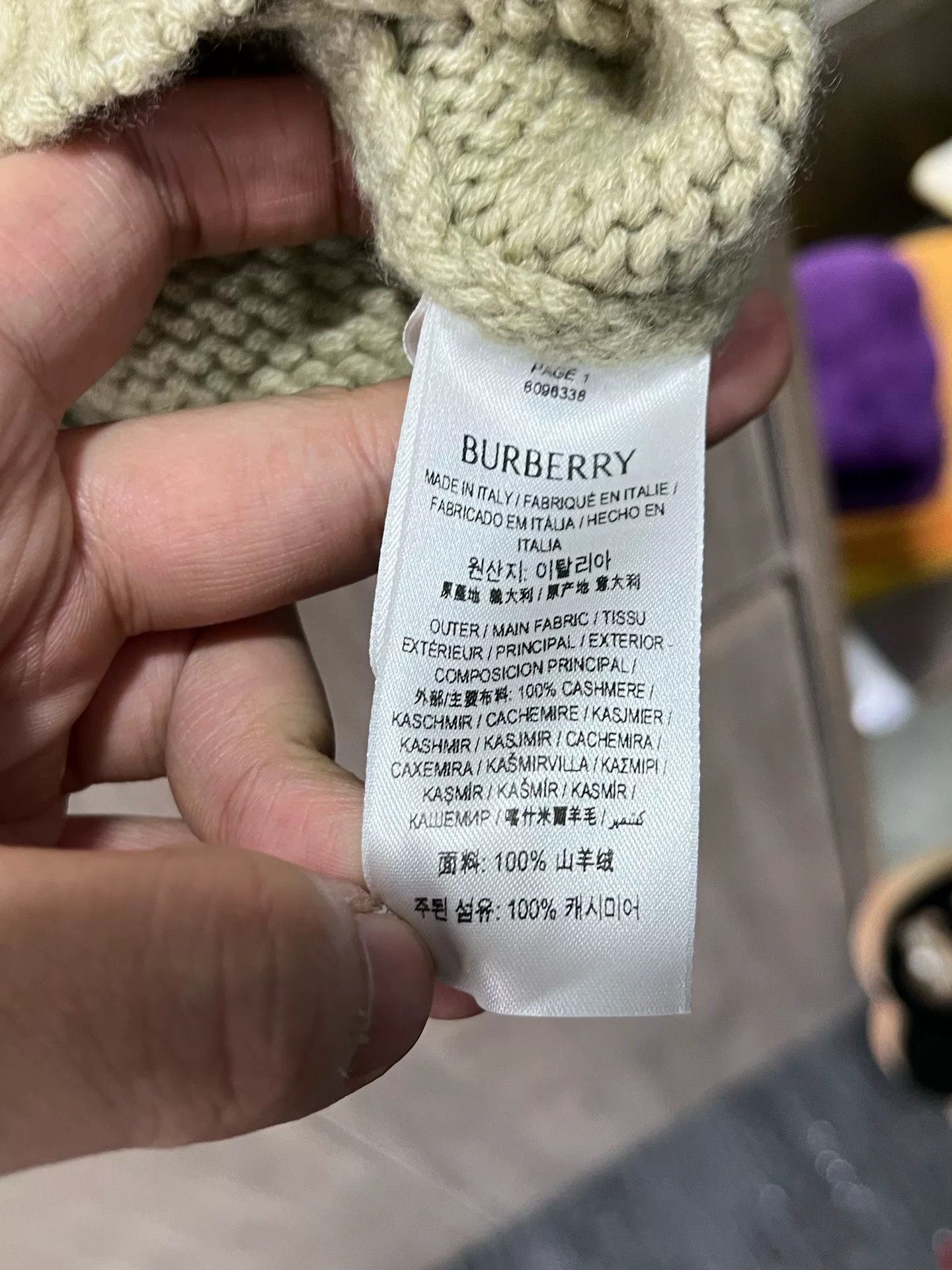 Burberry Burberry Cashmere Sweater Size US M / EU 48-50 / 2 - 4 Thumbnail