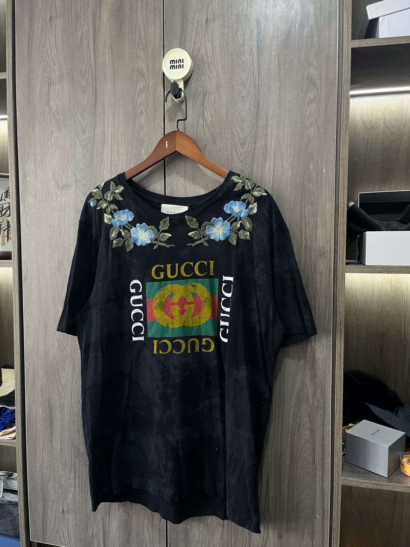 Gucci Gucci Embroidered Tie-Dye Short Sleeve Size US XL / EU 56 / 4 - 5 Thumbnail