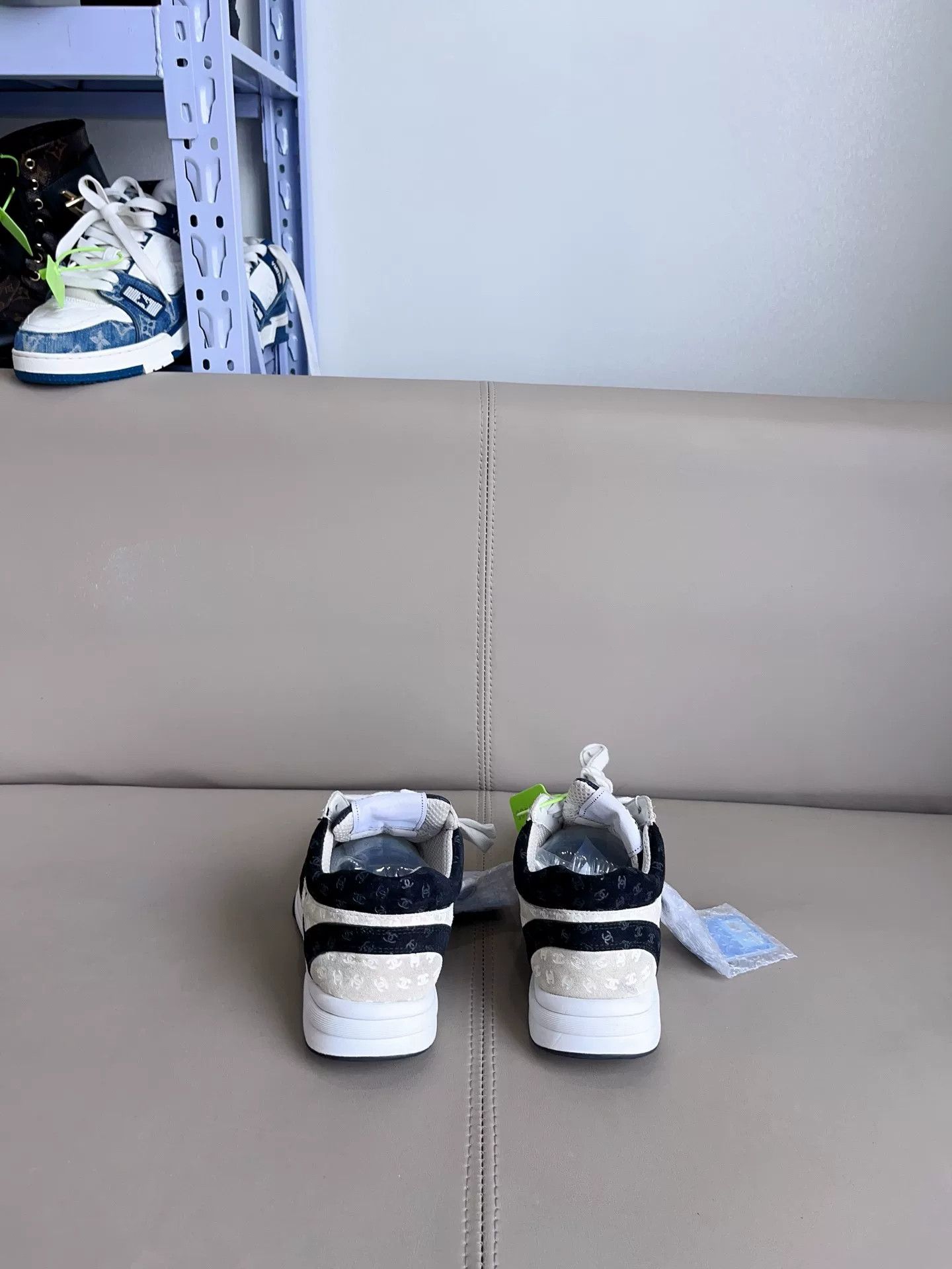 Chanel Chanel Black White Panda CC Print Sneakers Size US 6 / IT 36 - 2 Thumbnail