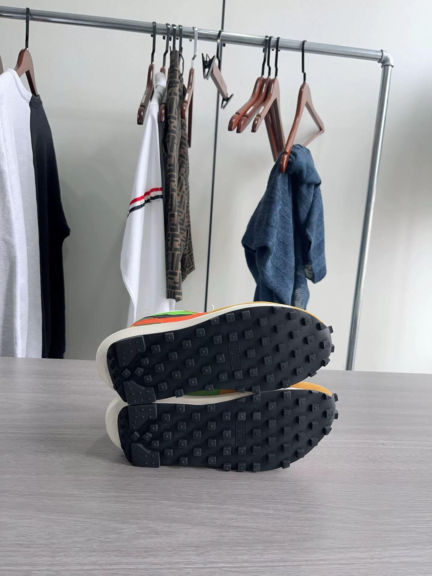 Sacai Sacai Yellow Green Shoes Size US 7 / IT 37 - 8 Thumbnail