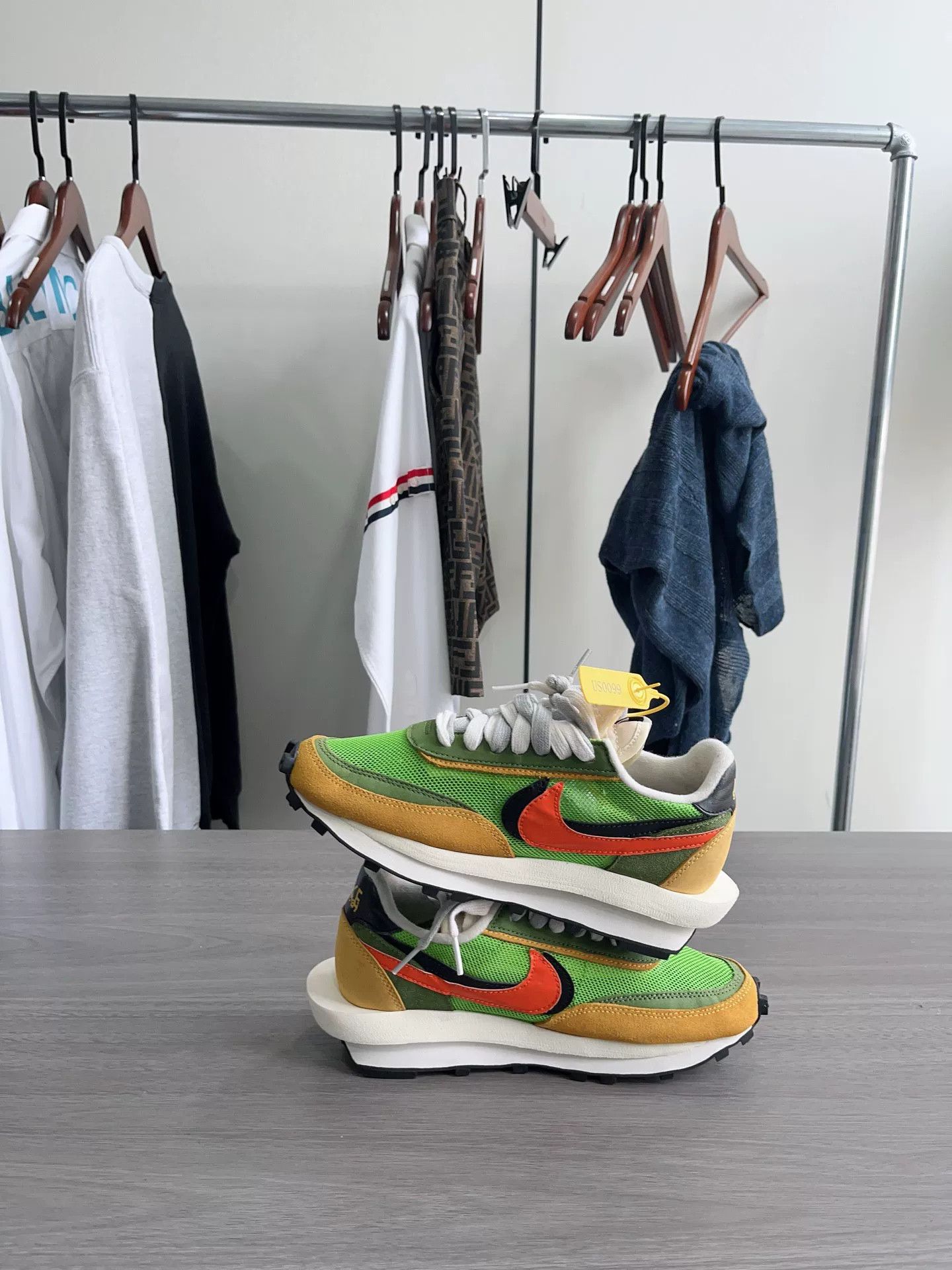 Sacai Sacai Yellow Green Shoes Size US 7 / IT 37 - 5 Thumbnail
