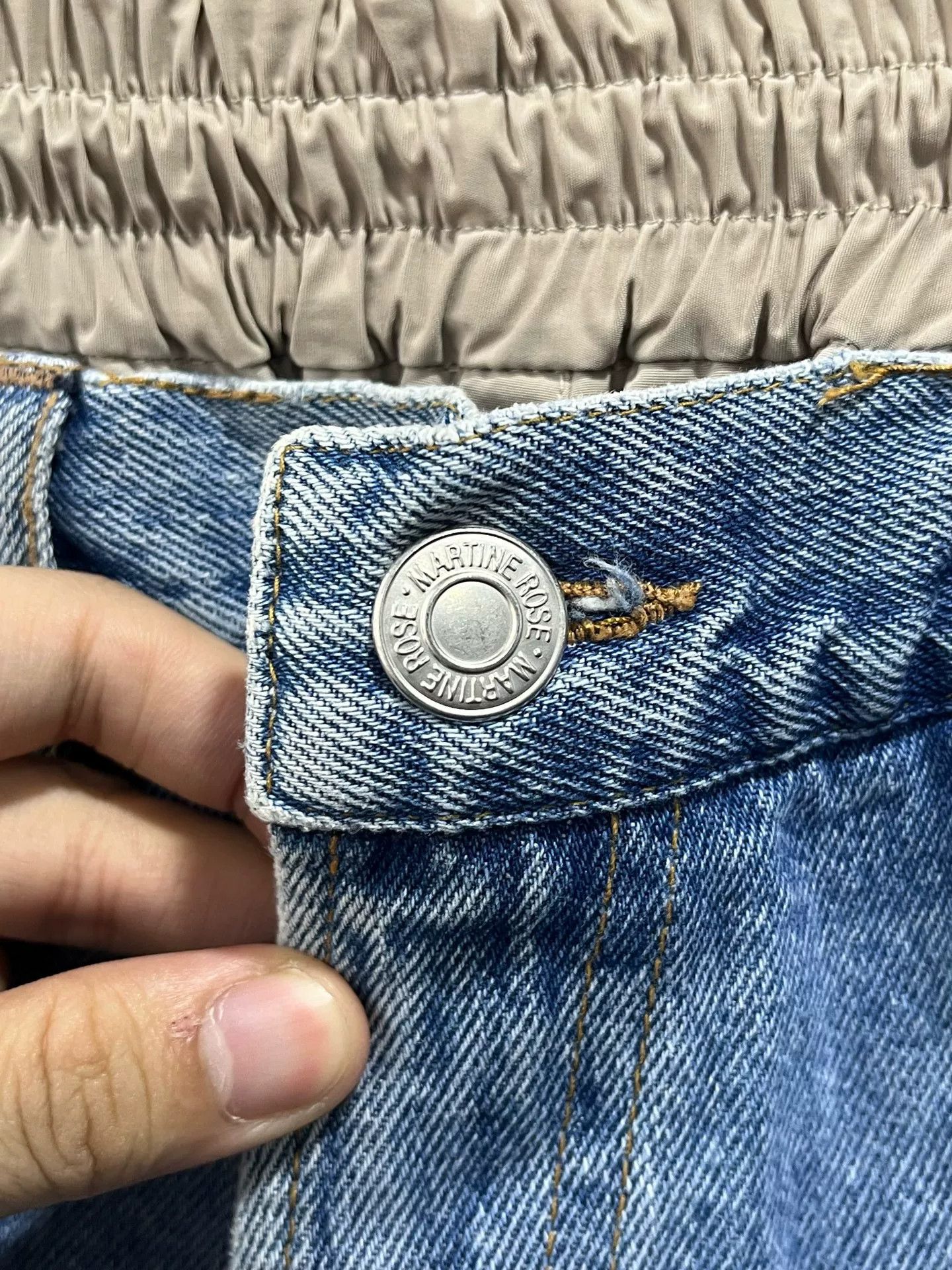 Martine Rose Martine Rose SS19 Denim Spliced Sweatpants Size US 26 / EU 42 - 5 Thumbnail