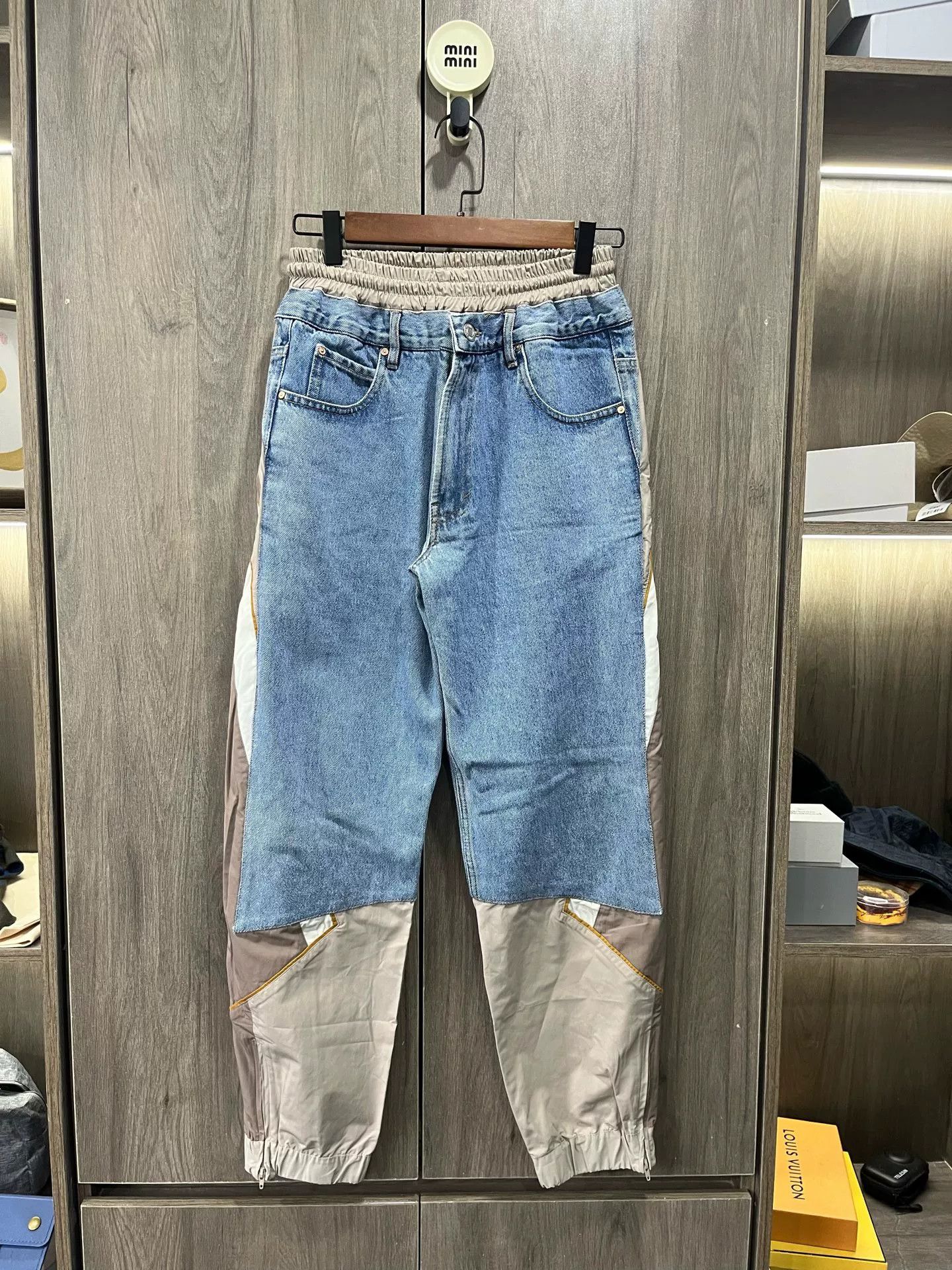 Martine Rose Martine Rose SS19 Denim Spliced Sweatpants Size US 26 / EU 42 - 3 Thumbnail