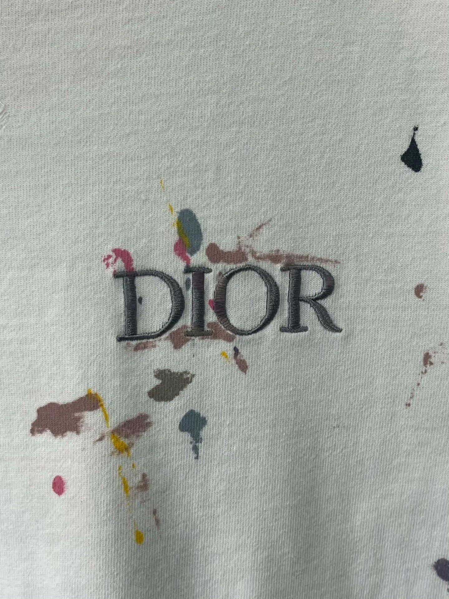 Dior Dior White Graffiti Logo Short-Sleeve Tee Size XS / US 0-2 / IT 36-38 - 4 Thumbnail
