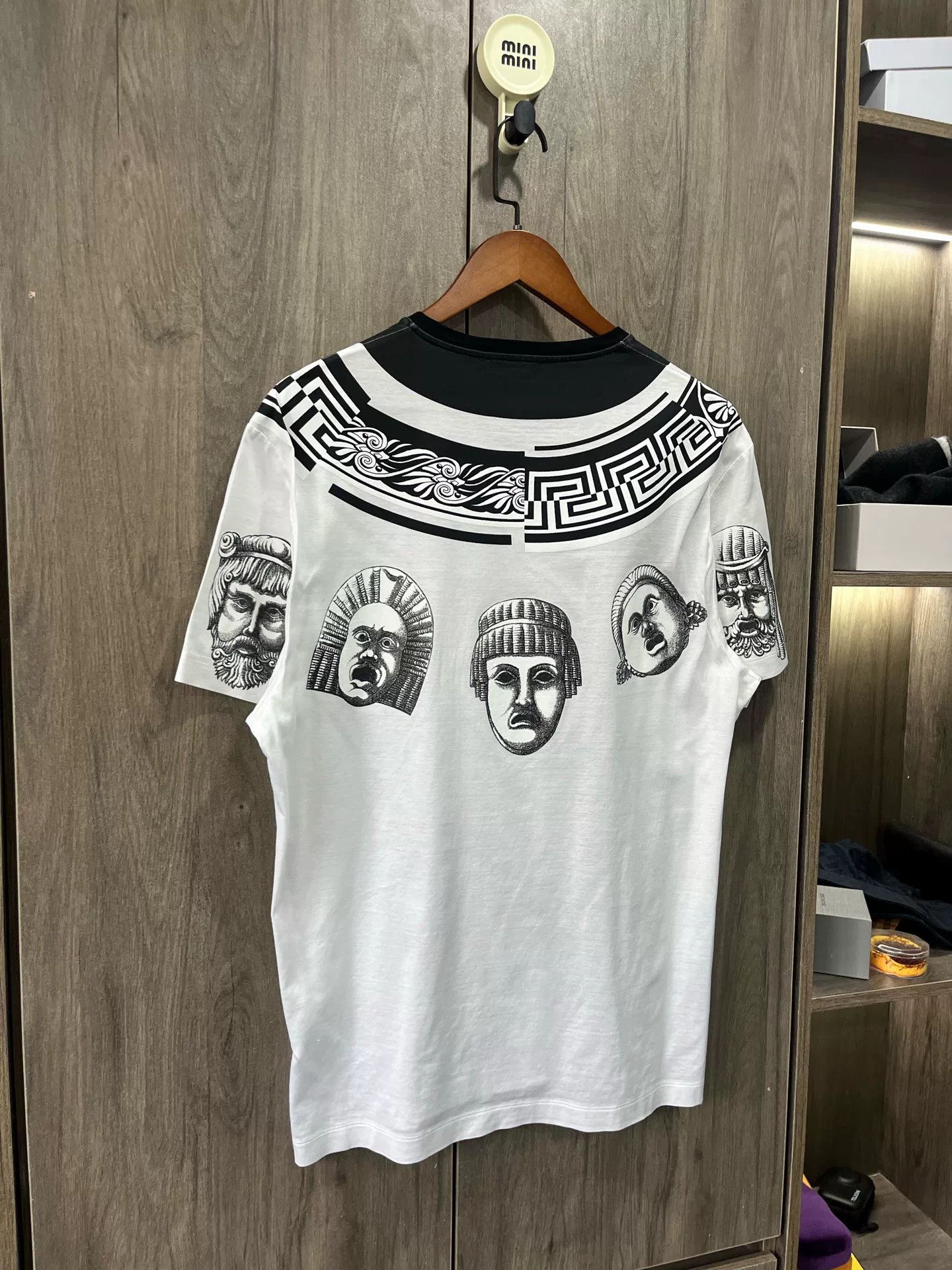 Versace Versace Men's Blue Greek Mythology Print T-shirt Size US M / EU 48-50 / 2 - 3 Thumbnail