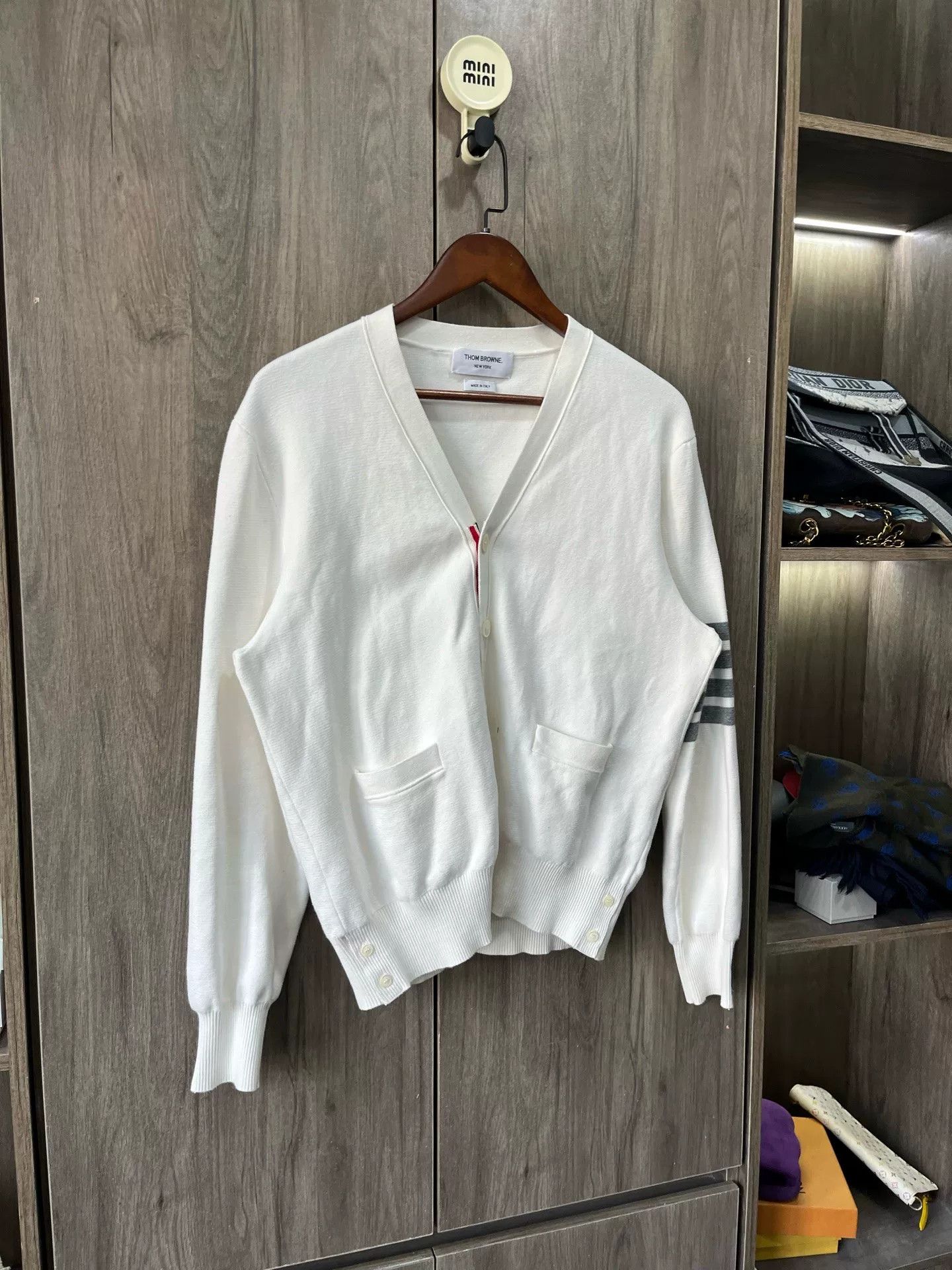 Thom Browne Thom Browne TB Stripe Cardigan Size US L / EU 52-54 / 3 - 3 Thumbnail