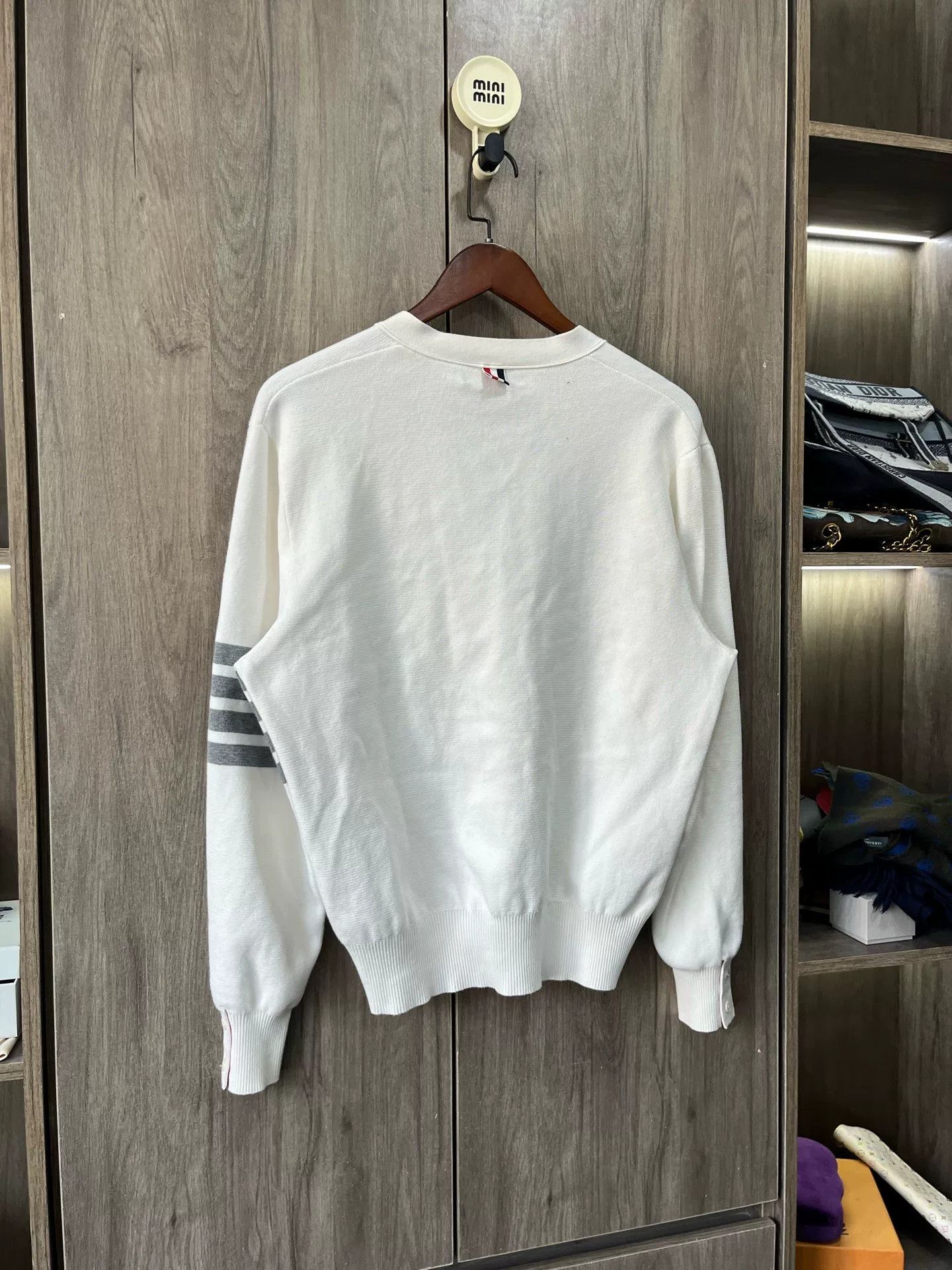 Thom Browne Thom Browne TB Stripe Cardigan Size US L / EU 52-54 / 3 - 7 Thumbnail
