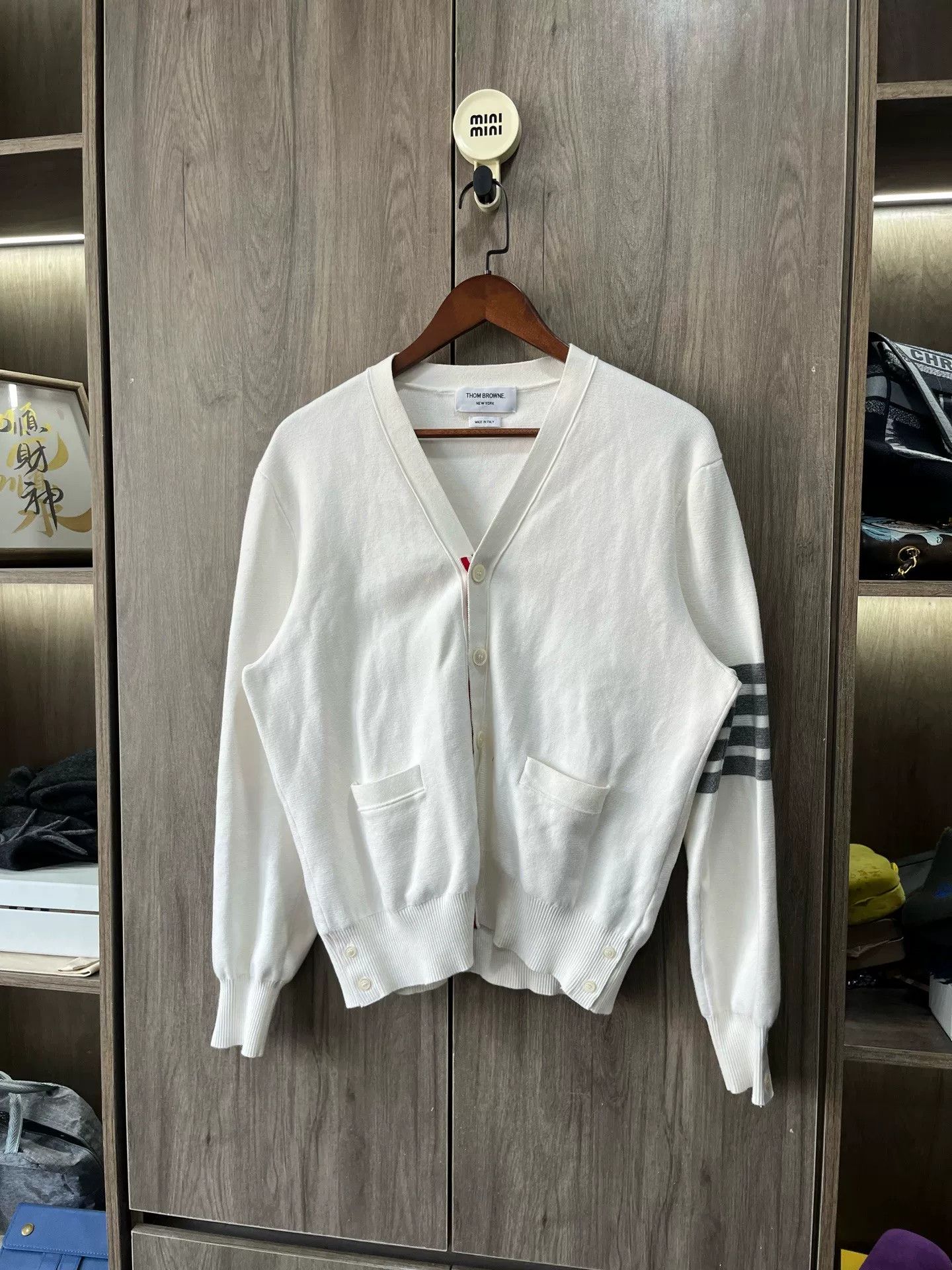 Thom Browne Thom Browne TB Stripe Cardigan Size US L / EU 52-54 / 3 - 4 Thumbnail