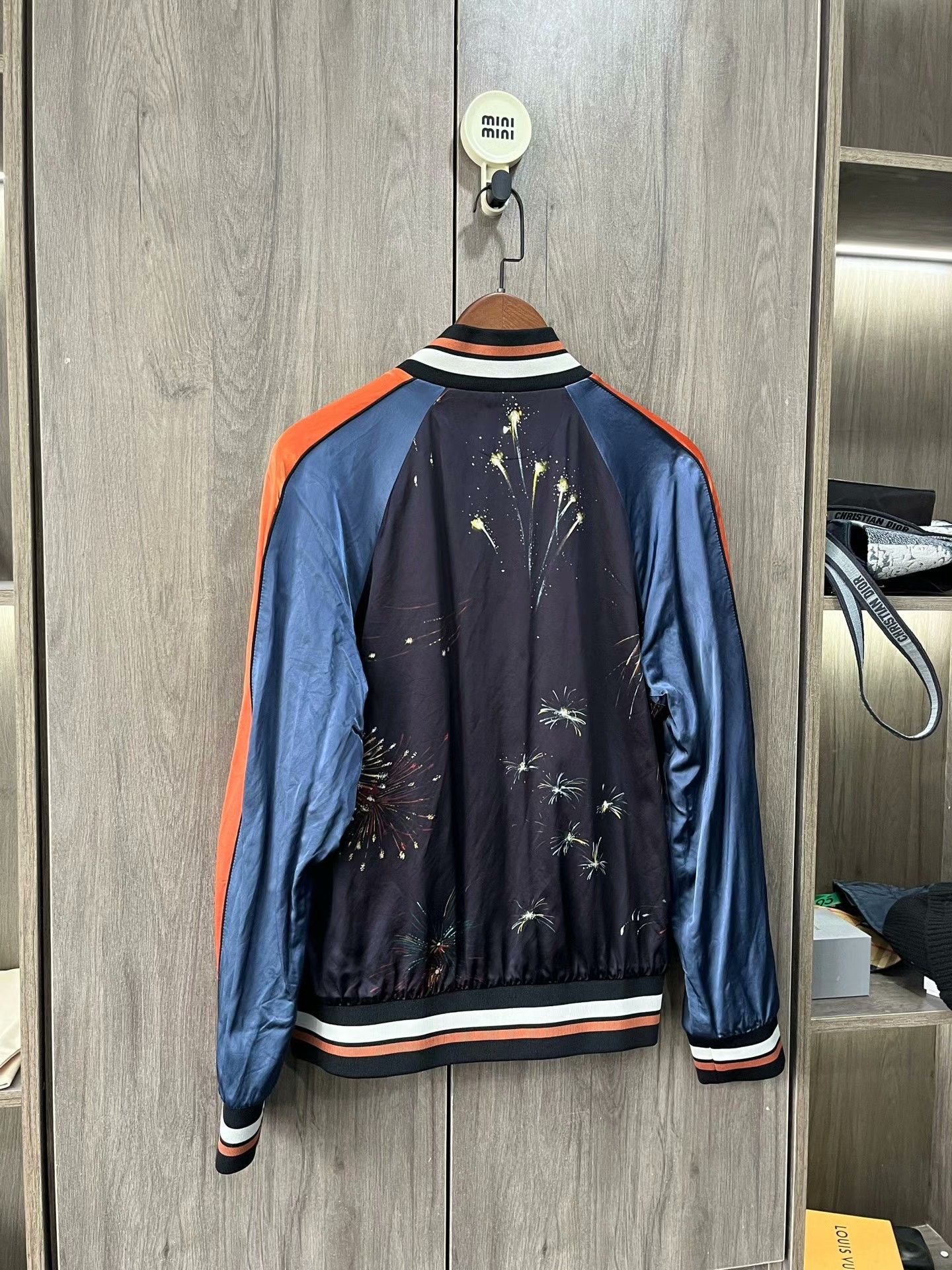 Valentino Valentino Fireworks Silk Baseball Jacket Size US XXS / EU 40 - 3 Thumbnail