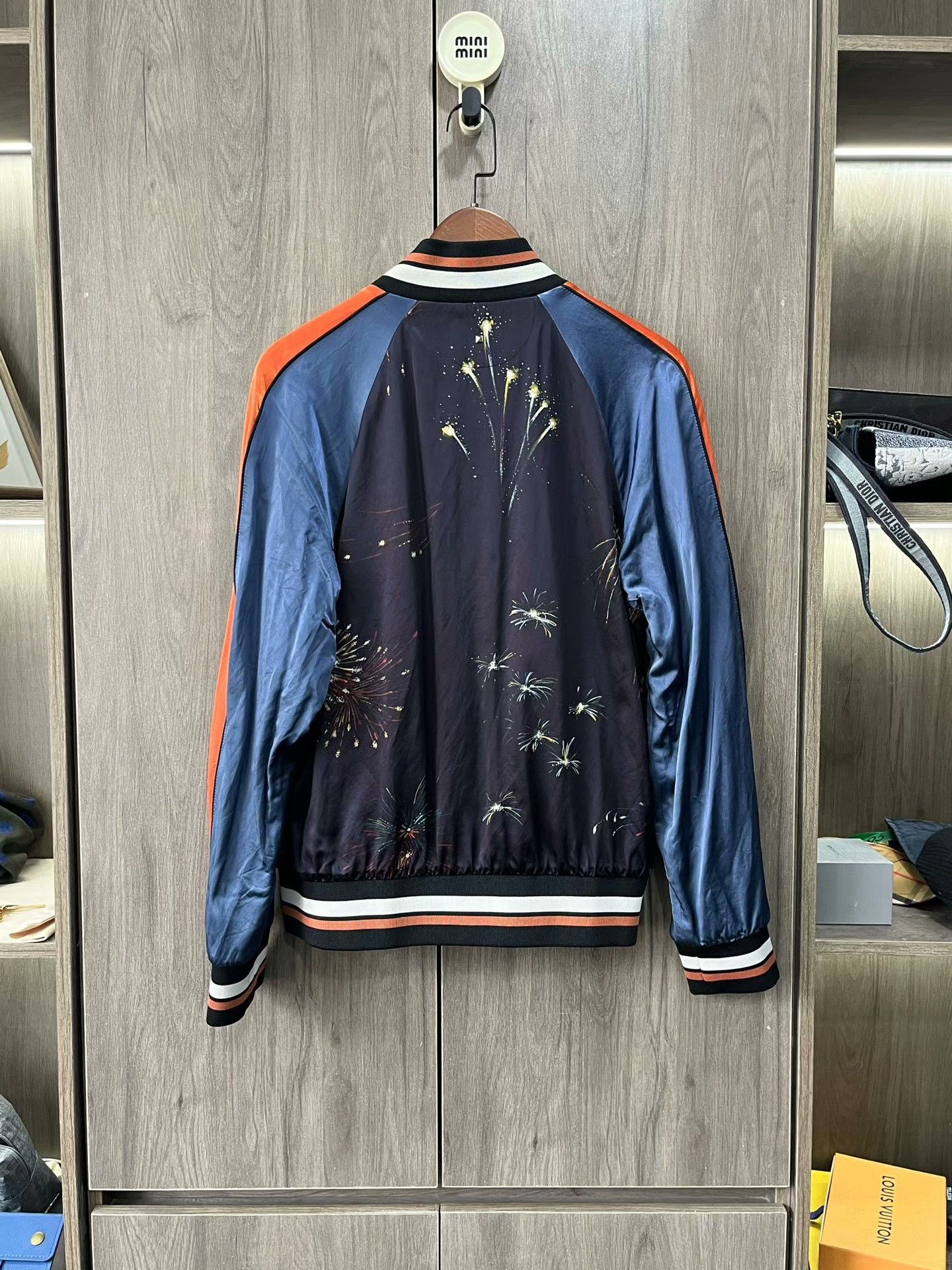Valentino Valentino Fireworks Silk Baseball Jacket Size US XXS / EU 40 - 2 Thumbnail
