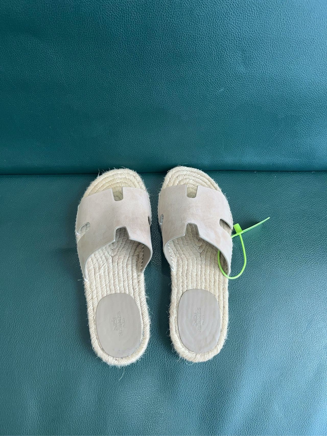 Hermes Hermès Straw Slippers Size 40 Size US 7 / EU 40 - 4 Thumbnail