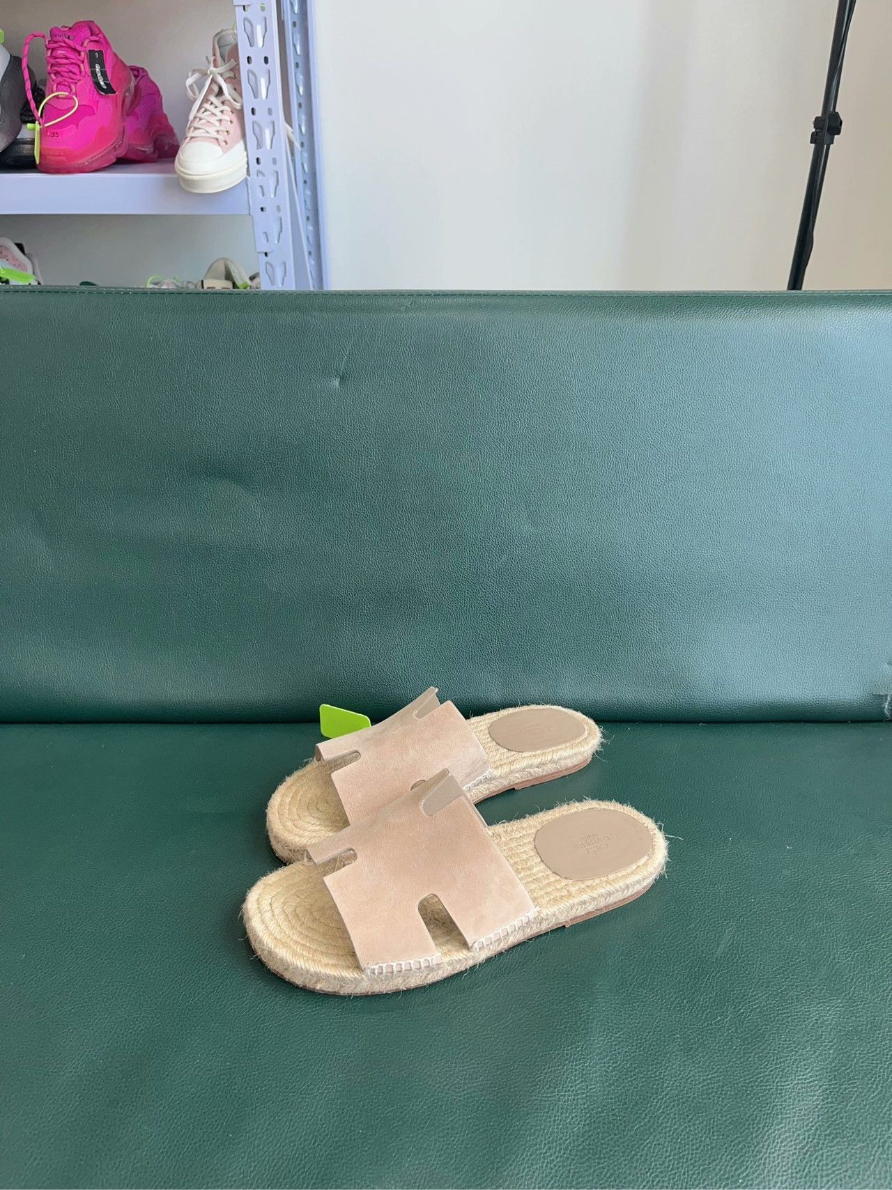 Hermes Hermès Straw Slippers Size 40 Size US 7 / EU 40 - 2 Thumbnail