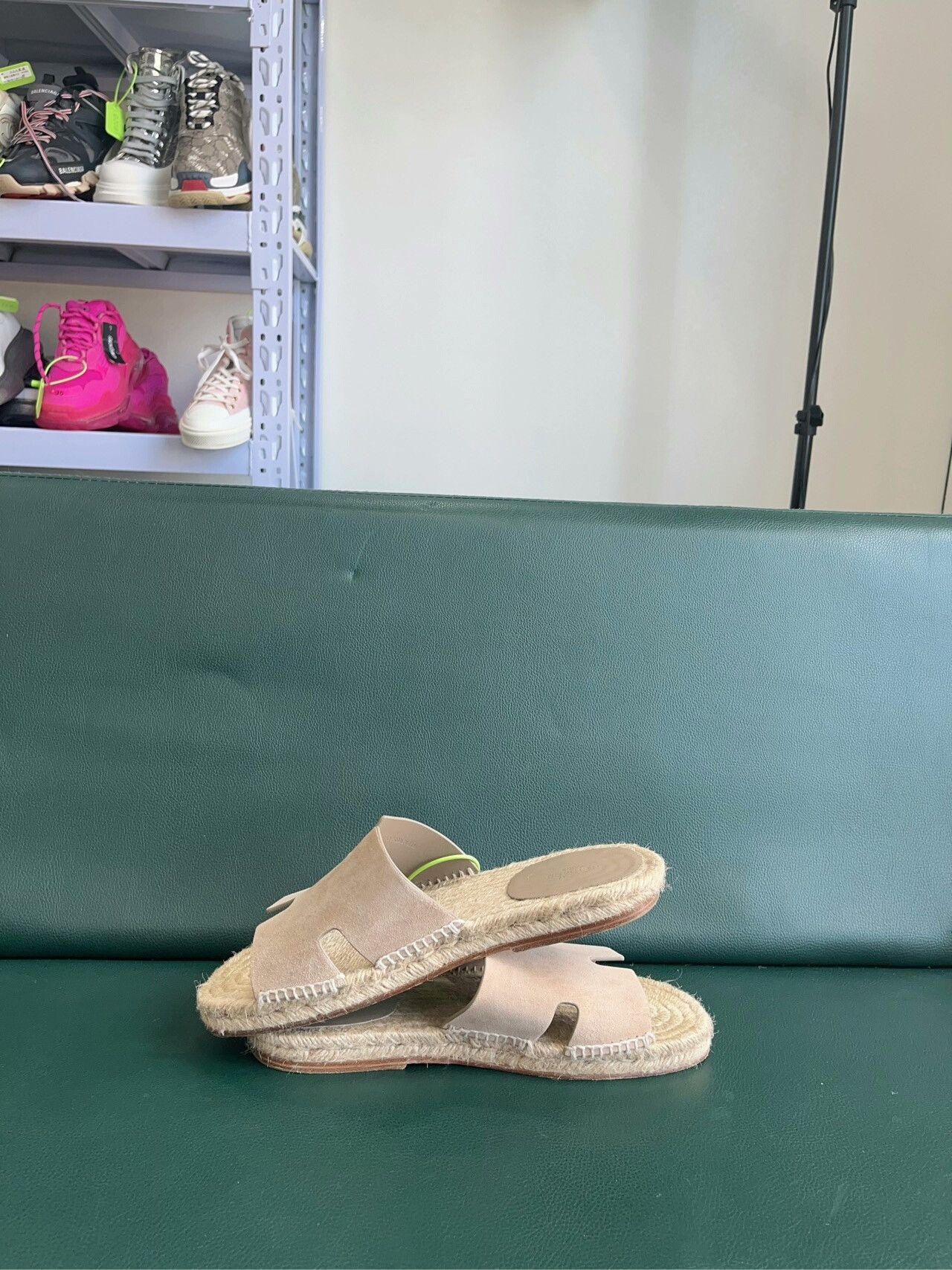 Hermes Hermès Straw Slippers Size 40 Size US 7 / EU 40 - 3 Thumbnail