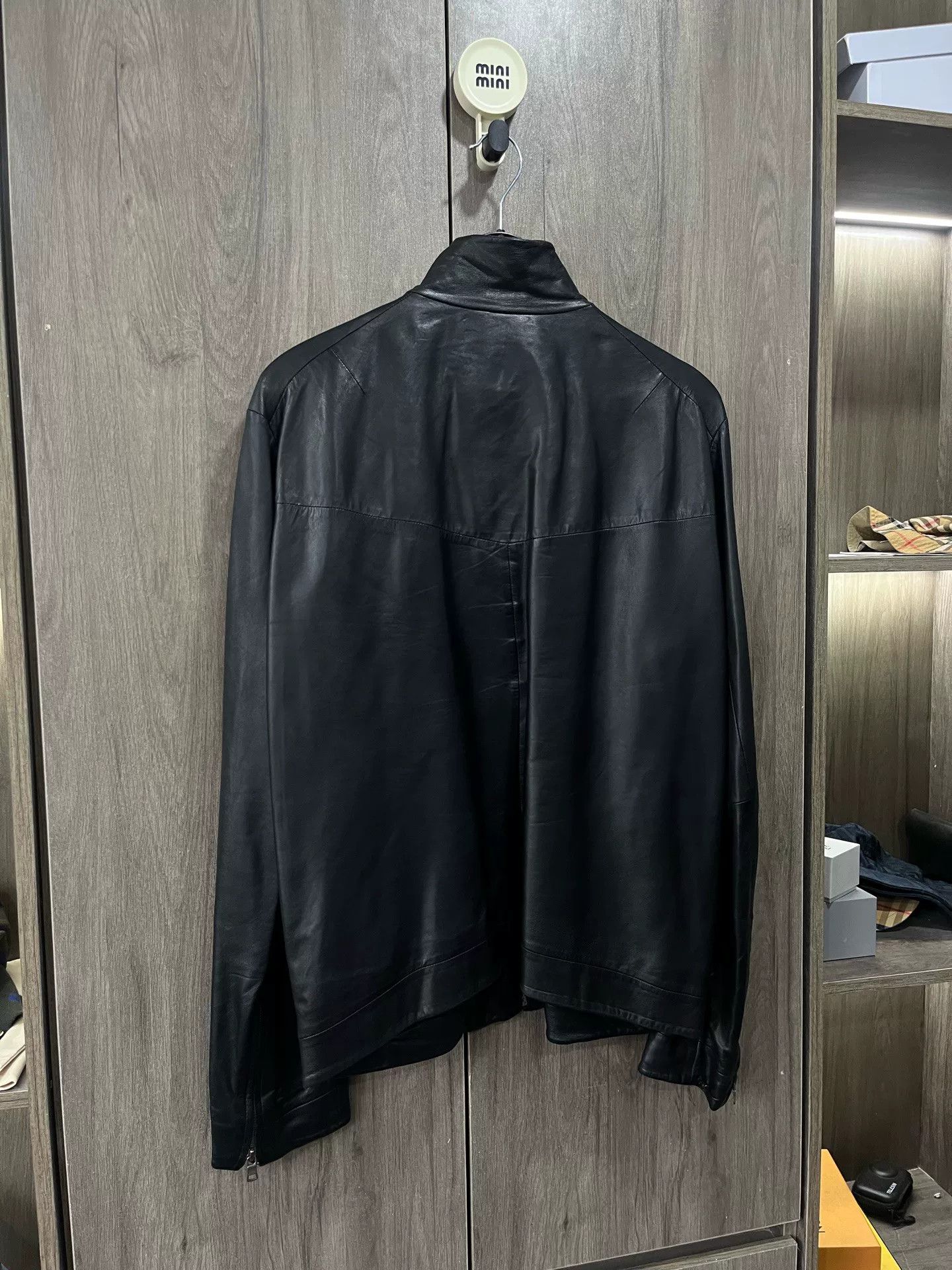 Armani Exchange Armani Exchange Classic Leather Jacket Size US L / EU 52-54 / 3 - 7 Thumbnail