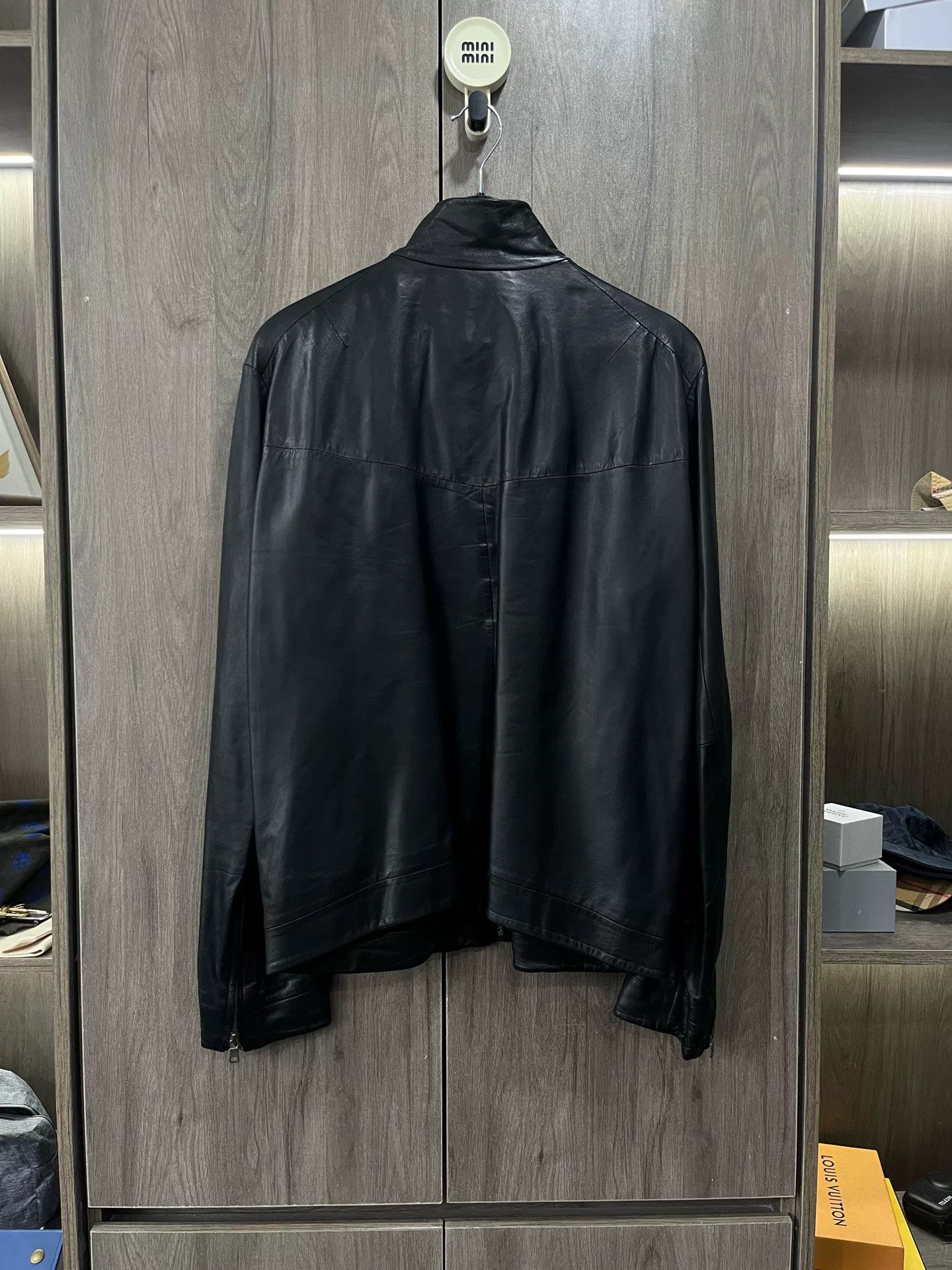 Armani Exchange Armani Exchange Classic Leather Jacket Size US L / EU 52-54 / 3 - 5 Thumbnail
