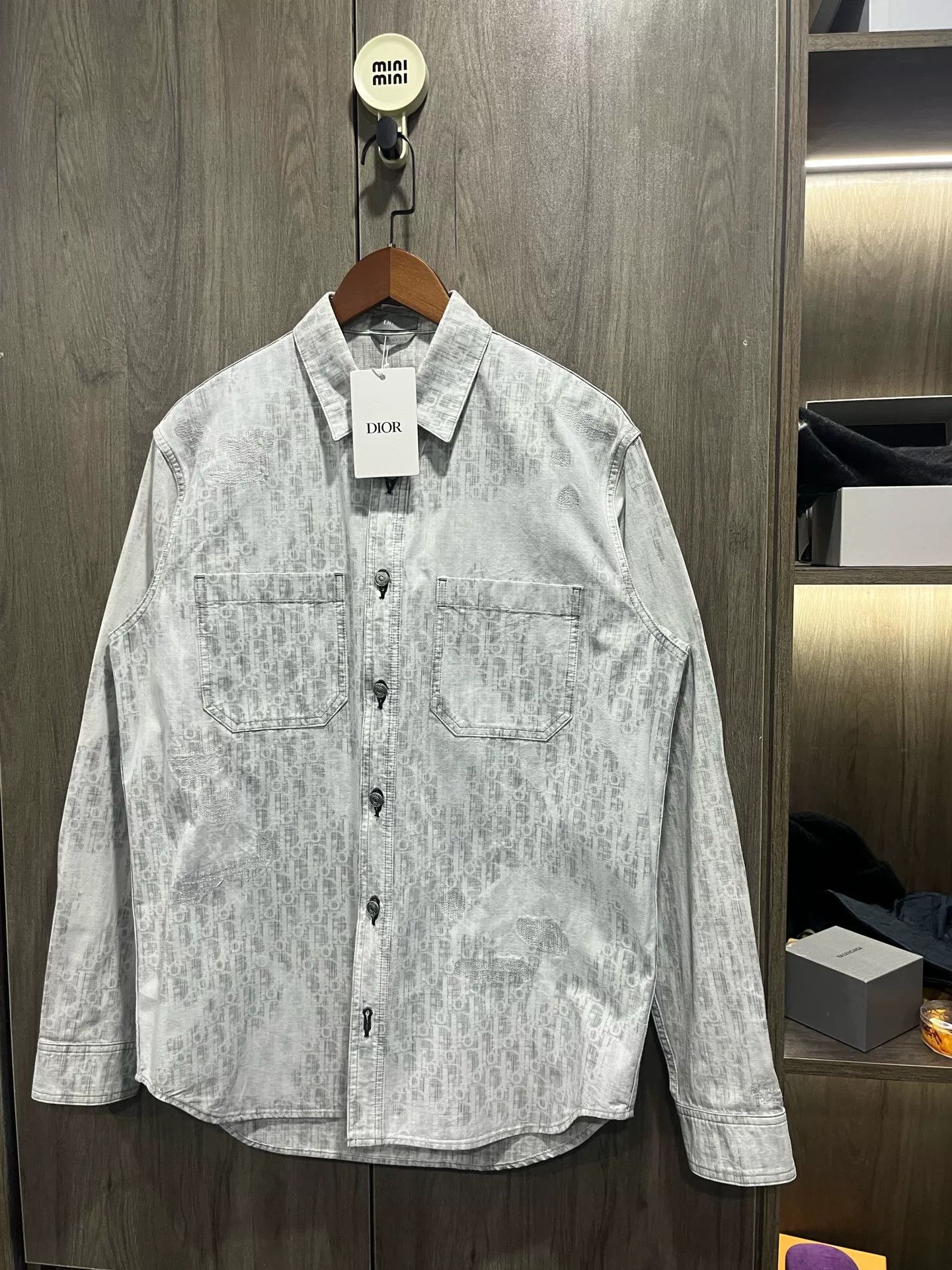 Dior Dior Monogram Distressed Shirt Size S / US 4 / IT 40 - 6 Thumbnail