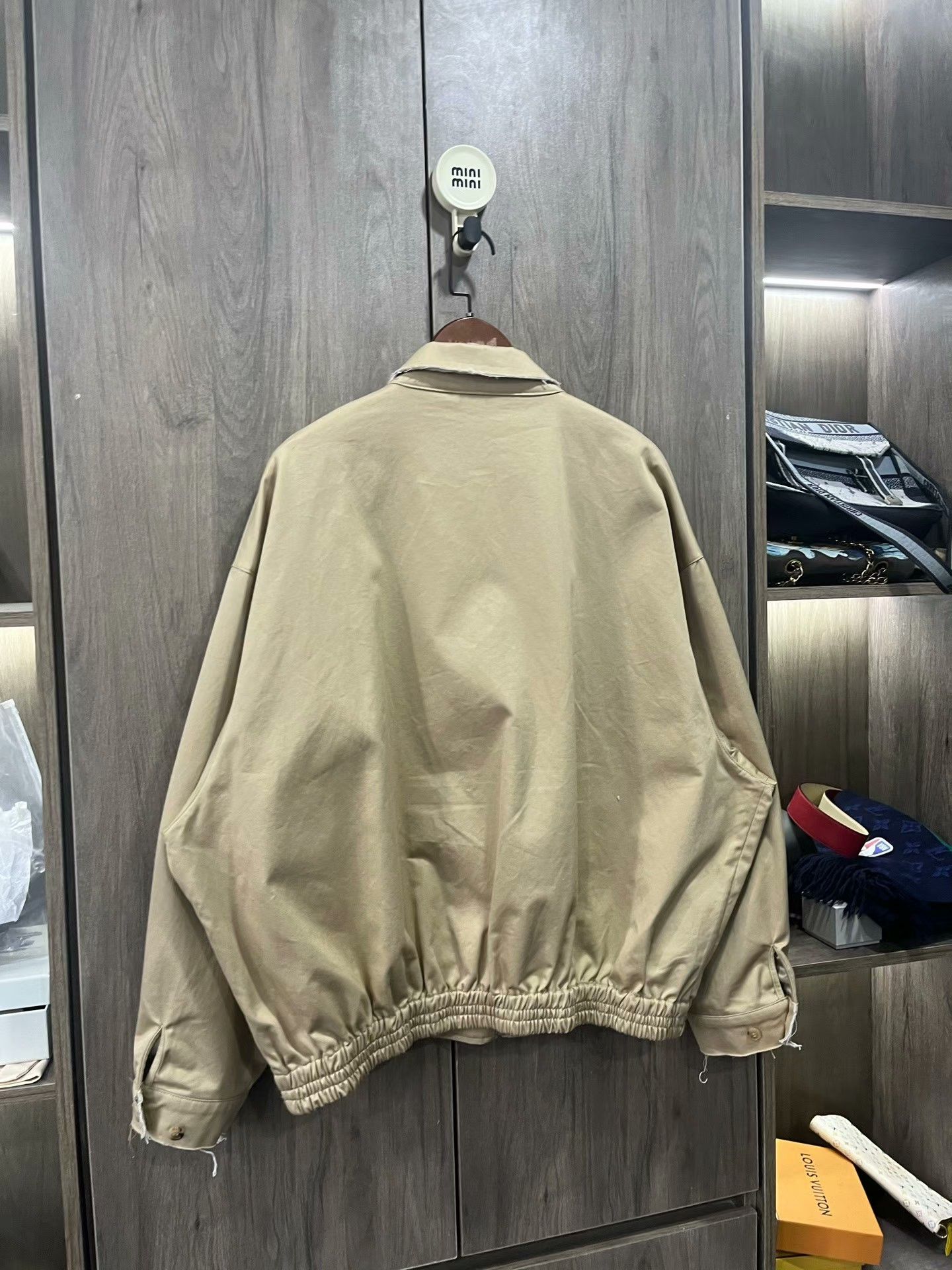 Miu Miu MIU MIU SS22 Solid Logo Zip Casual Jacket Size M / US 6-8 / IT 42-44 - 3 Thumbnail