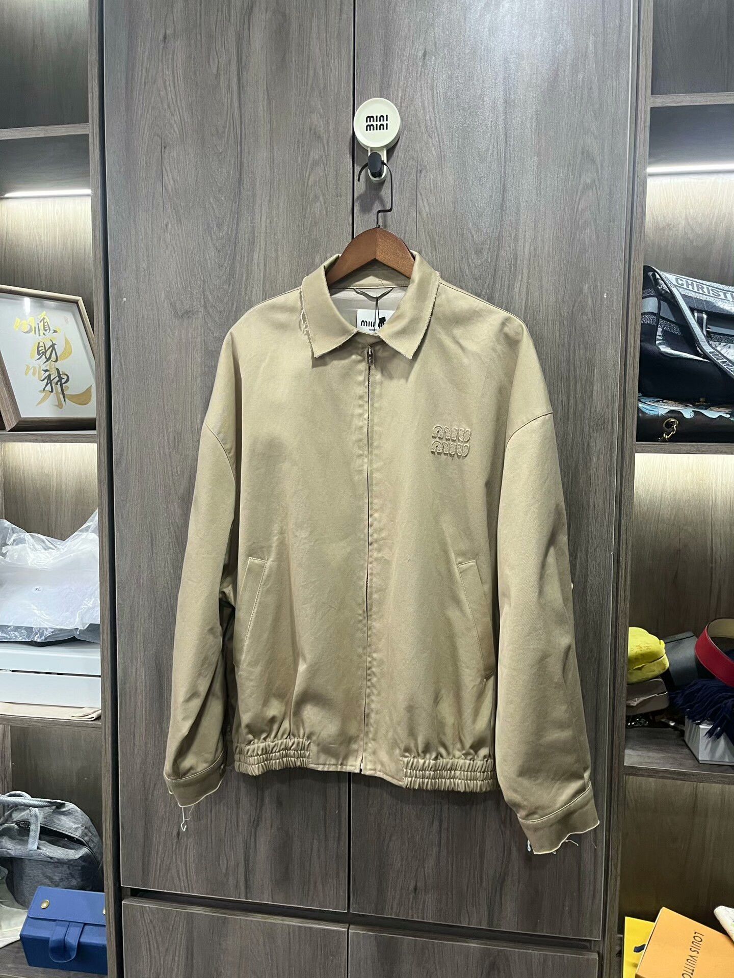 Miu Miu MIU MIU SS22 Solid Logo Zip Casual Jacket Size M / US 6-8 / IT 42-44 - 6 Thumbnail